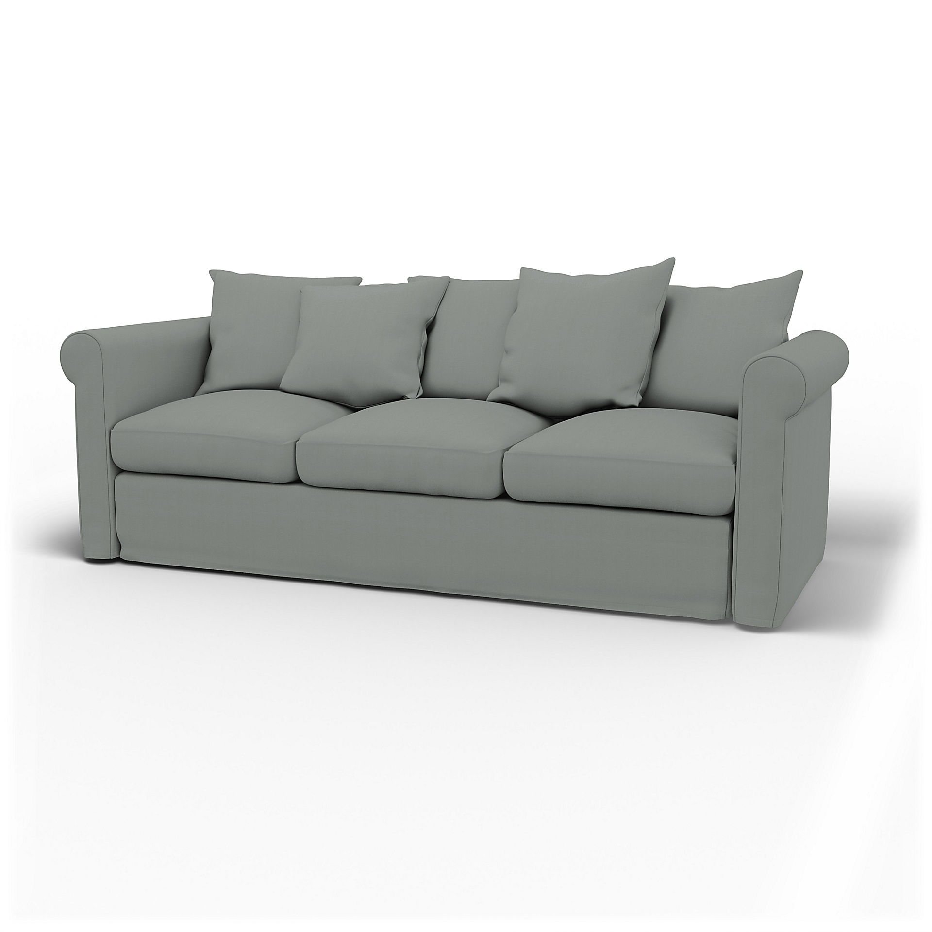 IKEA - Överdrag till Grönlid 3-sitssoffa, Drizzle, Bomull - Bemz