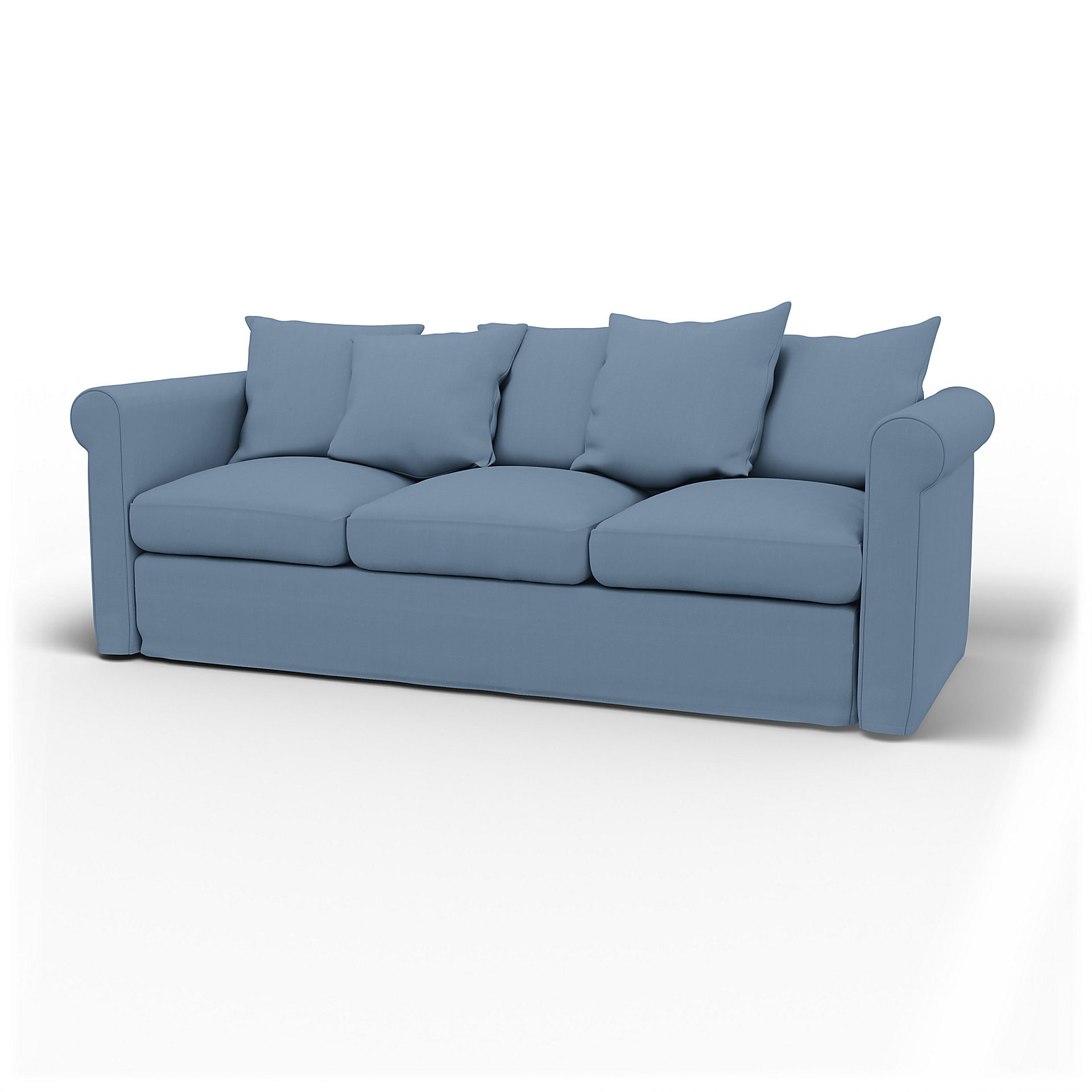 IKEA - Överdrag till Grönlid 3-sitssoffa, Dusty Blue, Bomull - Bemz
