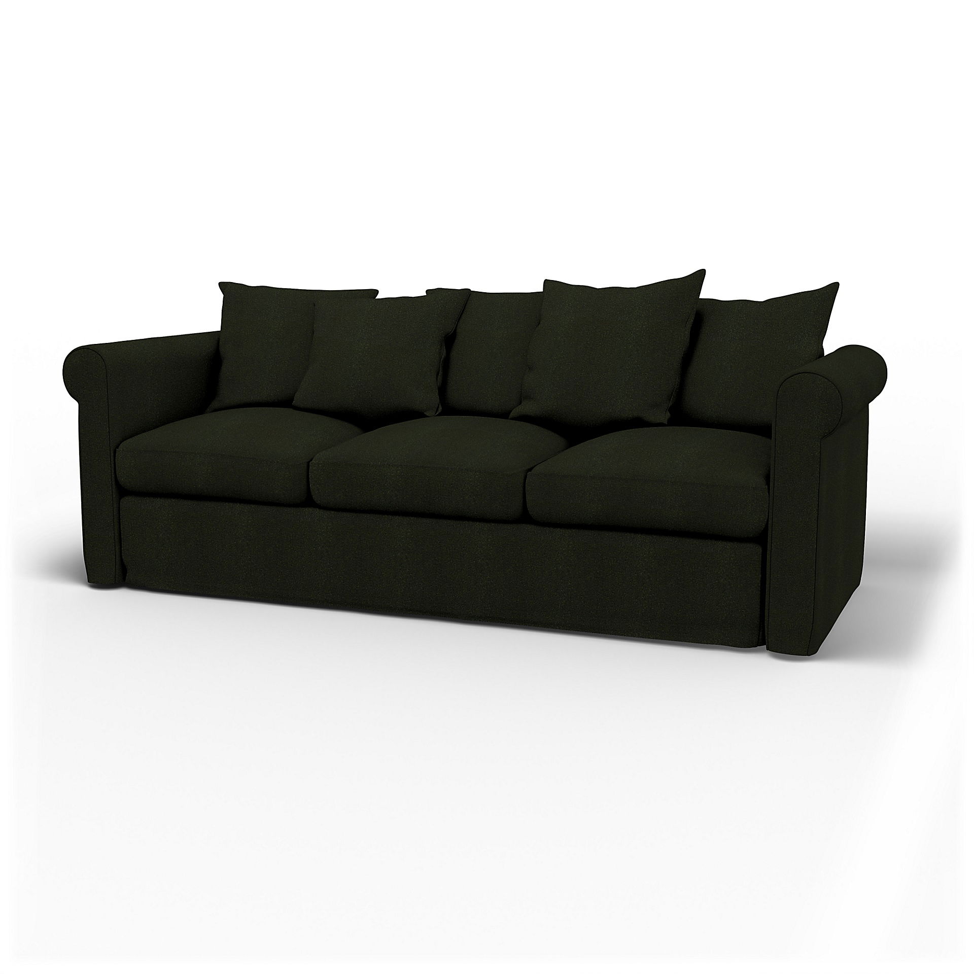 IKEA - Överdrag till Grönlid 3-sitssoffa, Dark Moss Green, BEMZ NATURE'S PALETTE COLLECTION - Bemz