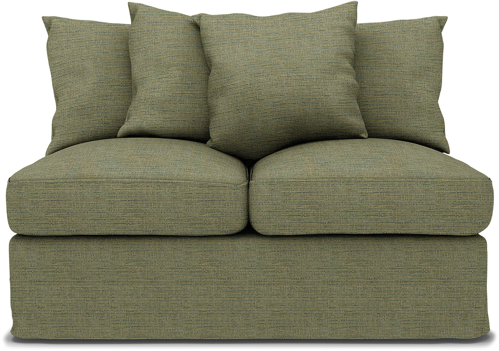 IKEA - Överdrag till IKEA Grönlid 2-sits bäddsoffsektion, Meadow Green, BOUCLÉ & TEXTUR - Bemz