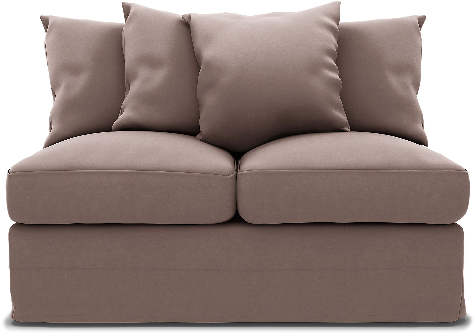 IKEA - IKEA Grönlid 2 seater sofa bed section cover, Lavender, Velvet - Bemz
