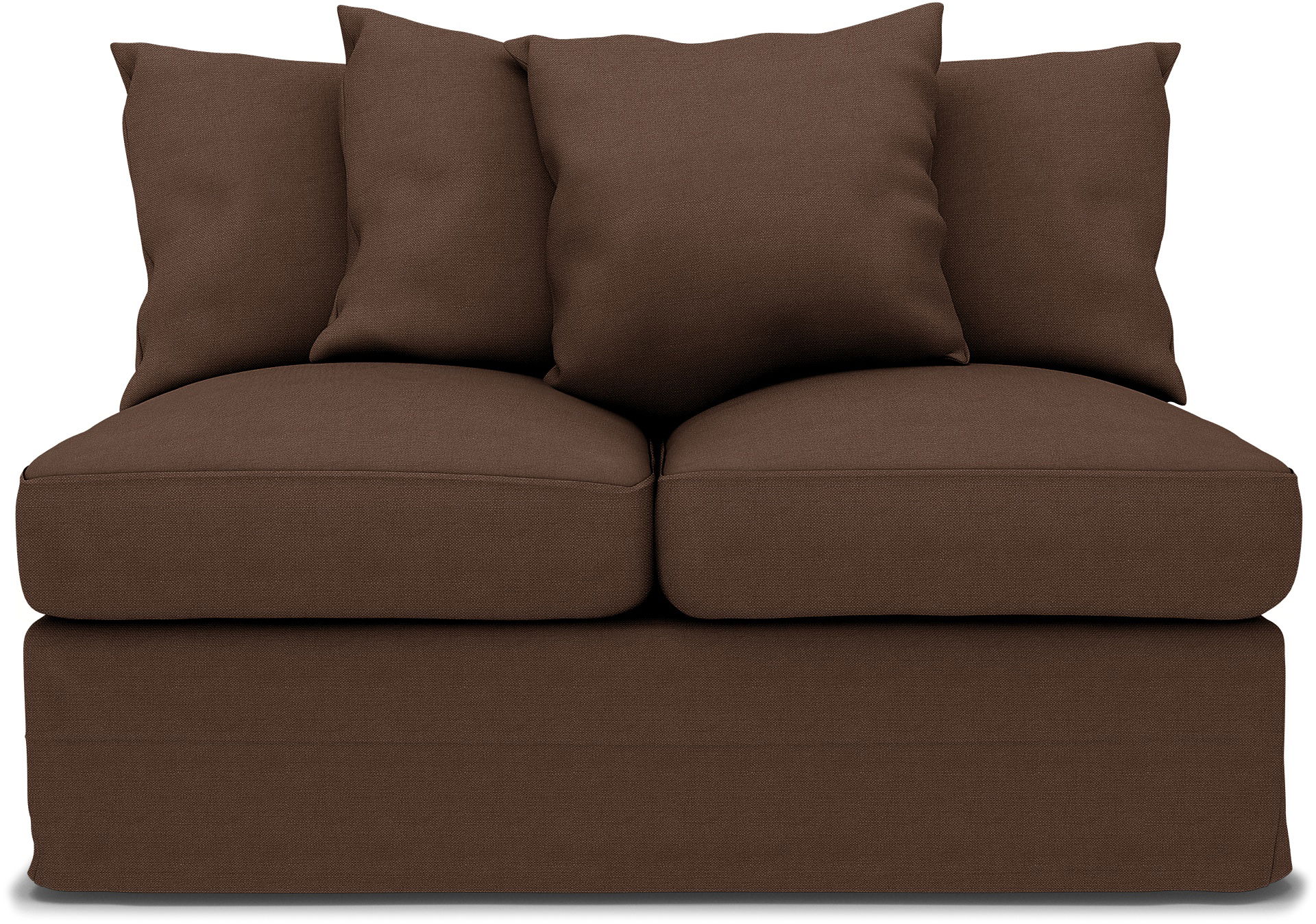 IKEA - IKEA Grönlid 2 seater sofa bed section cover, Chocolate, Linen - Bemz