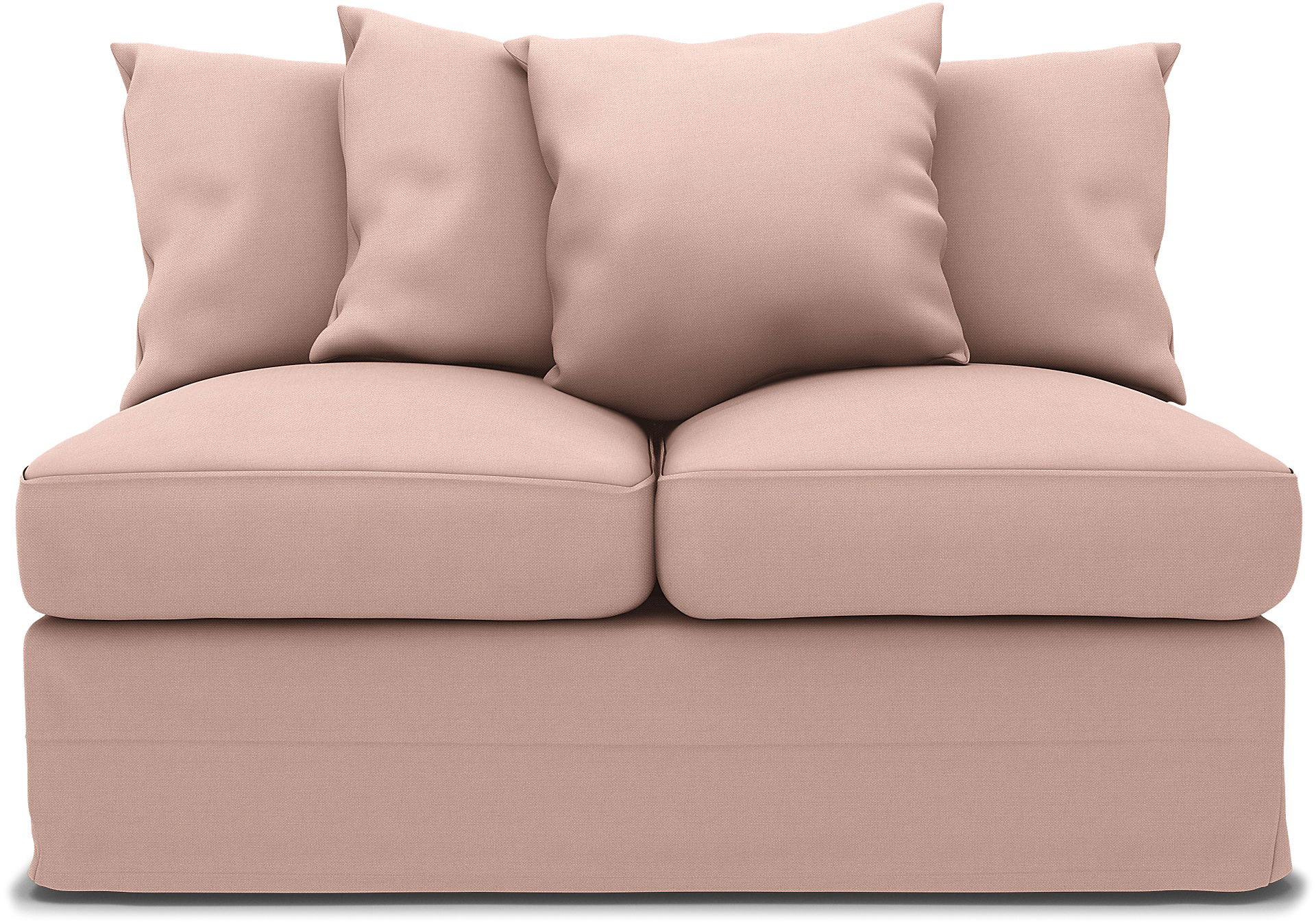 IKEA - IKEA Grönlid 2 seater sofa bed section cover, Blush, Linen - Bemz