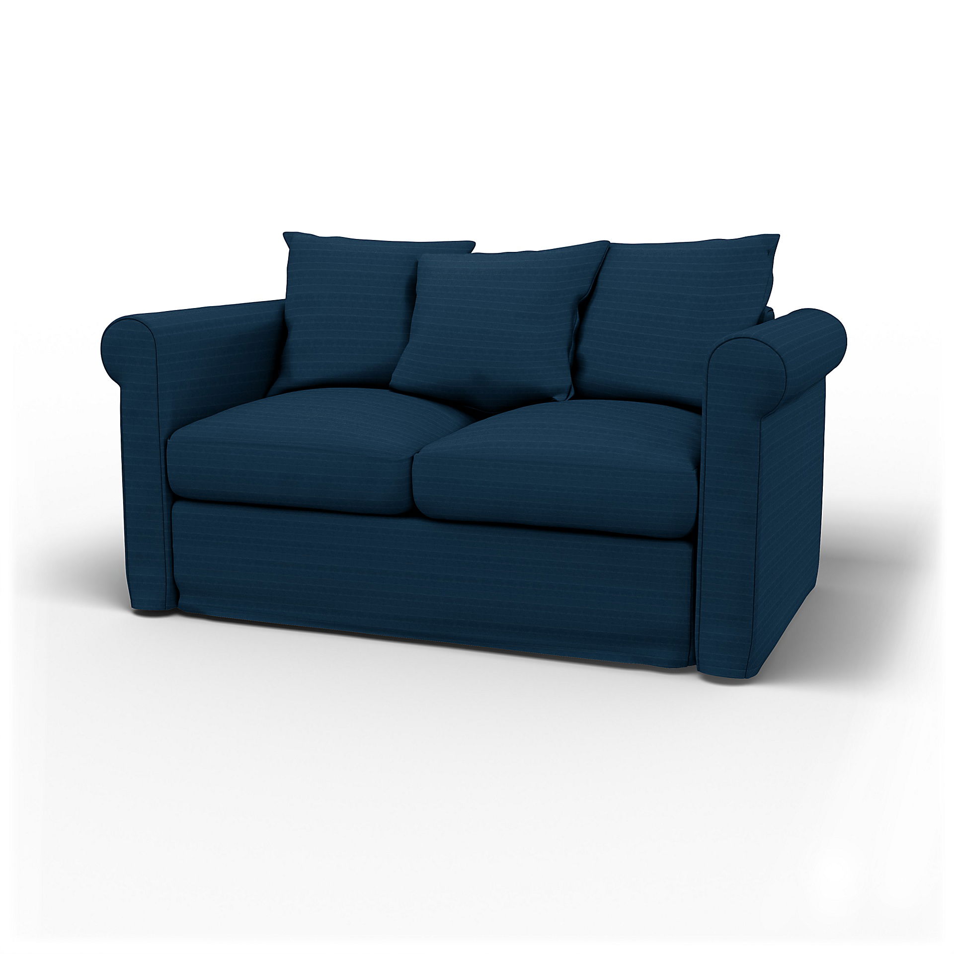 IKEA - Grönlid 2 Seater Sofa Cover, Denim Blue, Velvet - Bemz