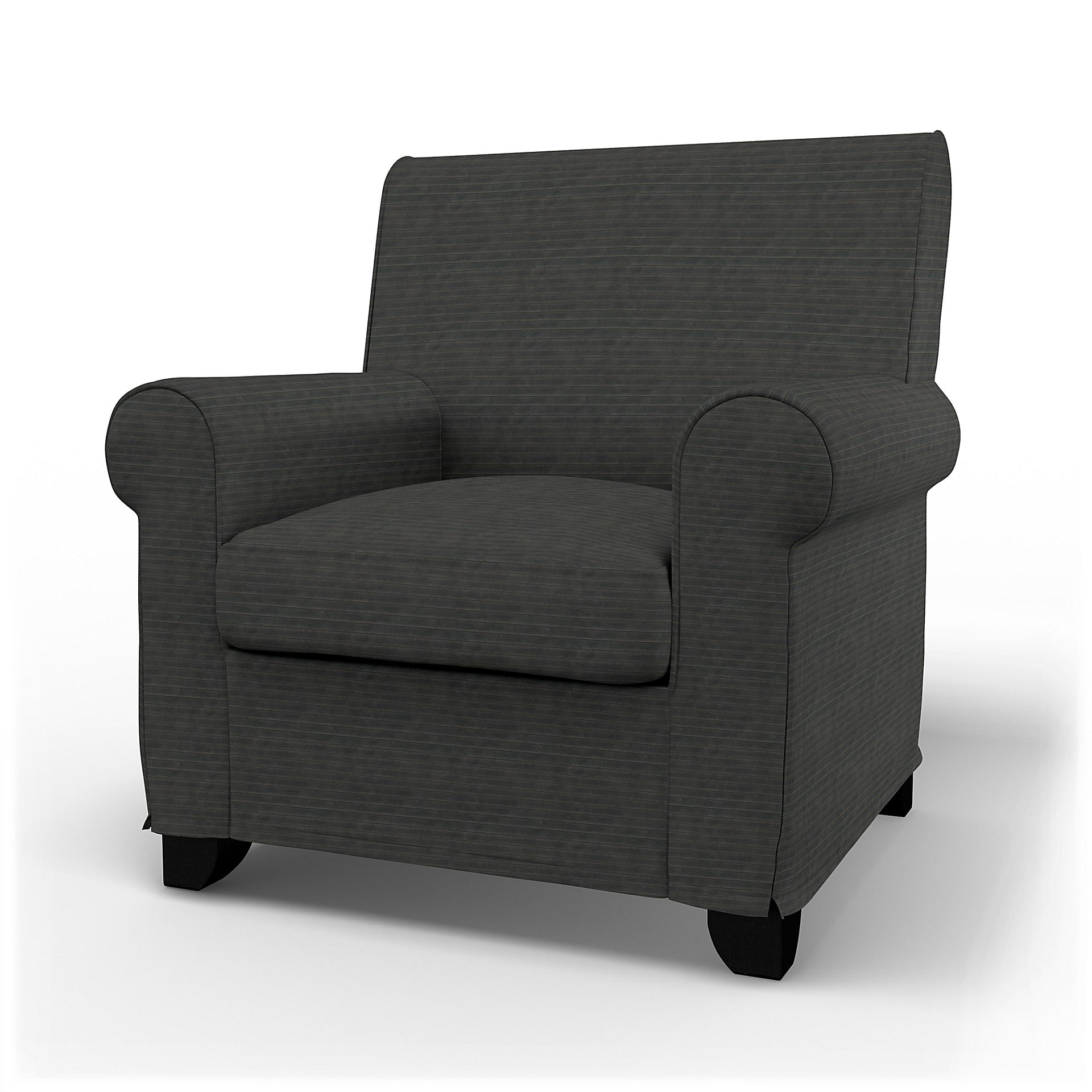 IKEA - Grönlid Armchair Cover, Licorice, Corduroy - Bemz