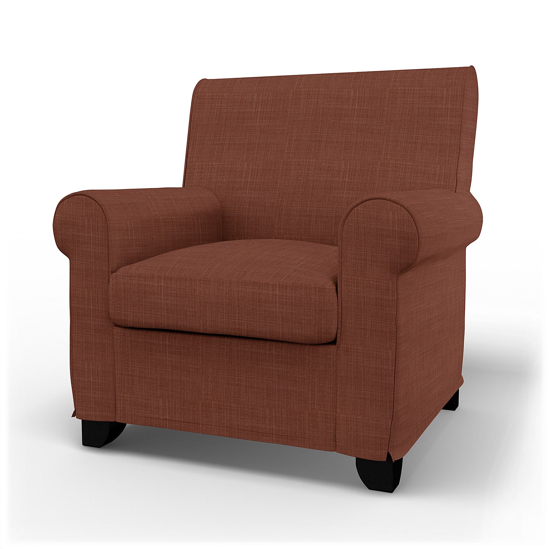 IKEA - Gronlid Armchair Cover, Rust, Boucle & Texture - Bemz