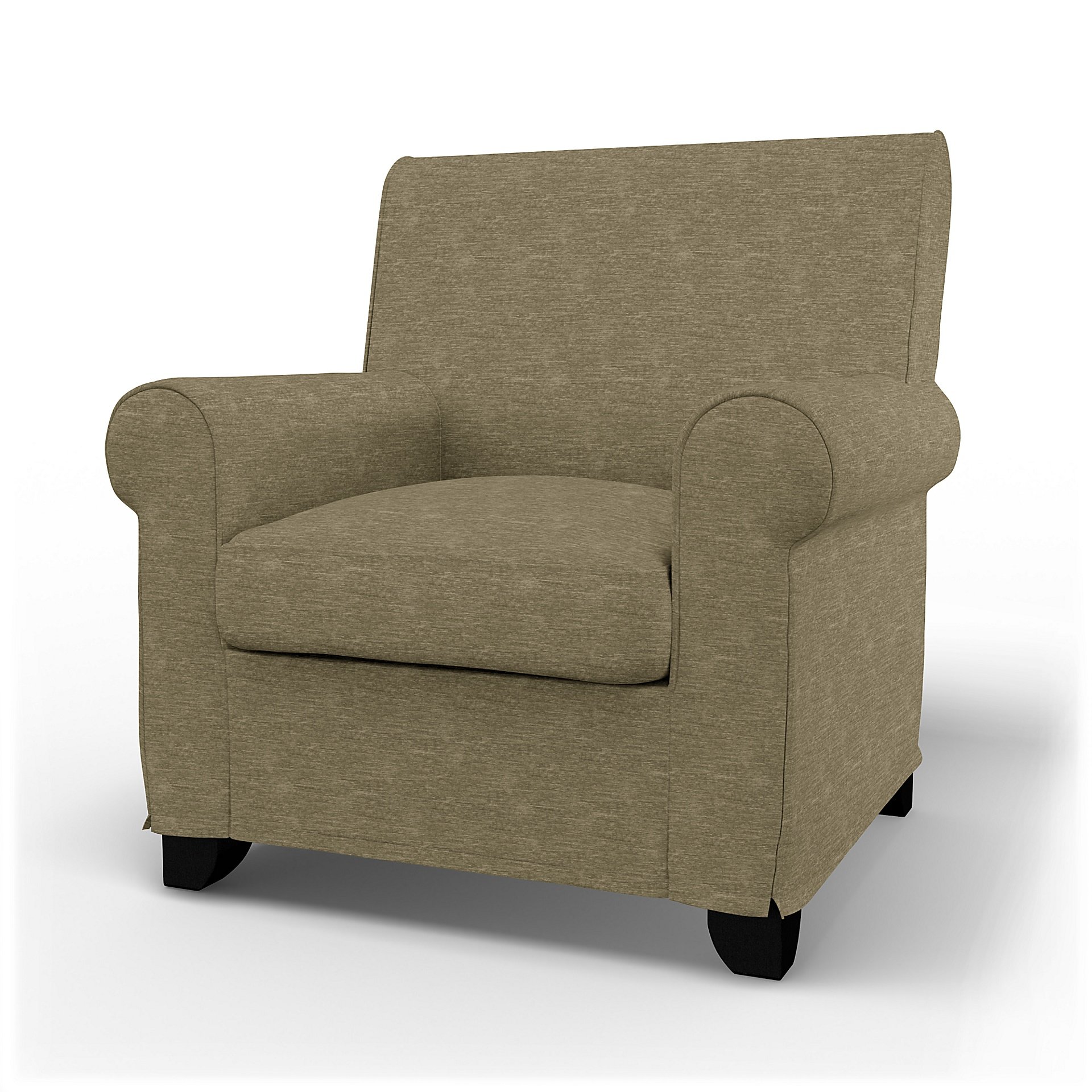IKEA - Gronlid Armchair Cover, Beige, Velvet - Bemz