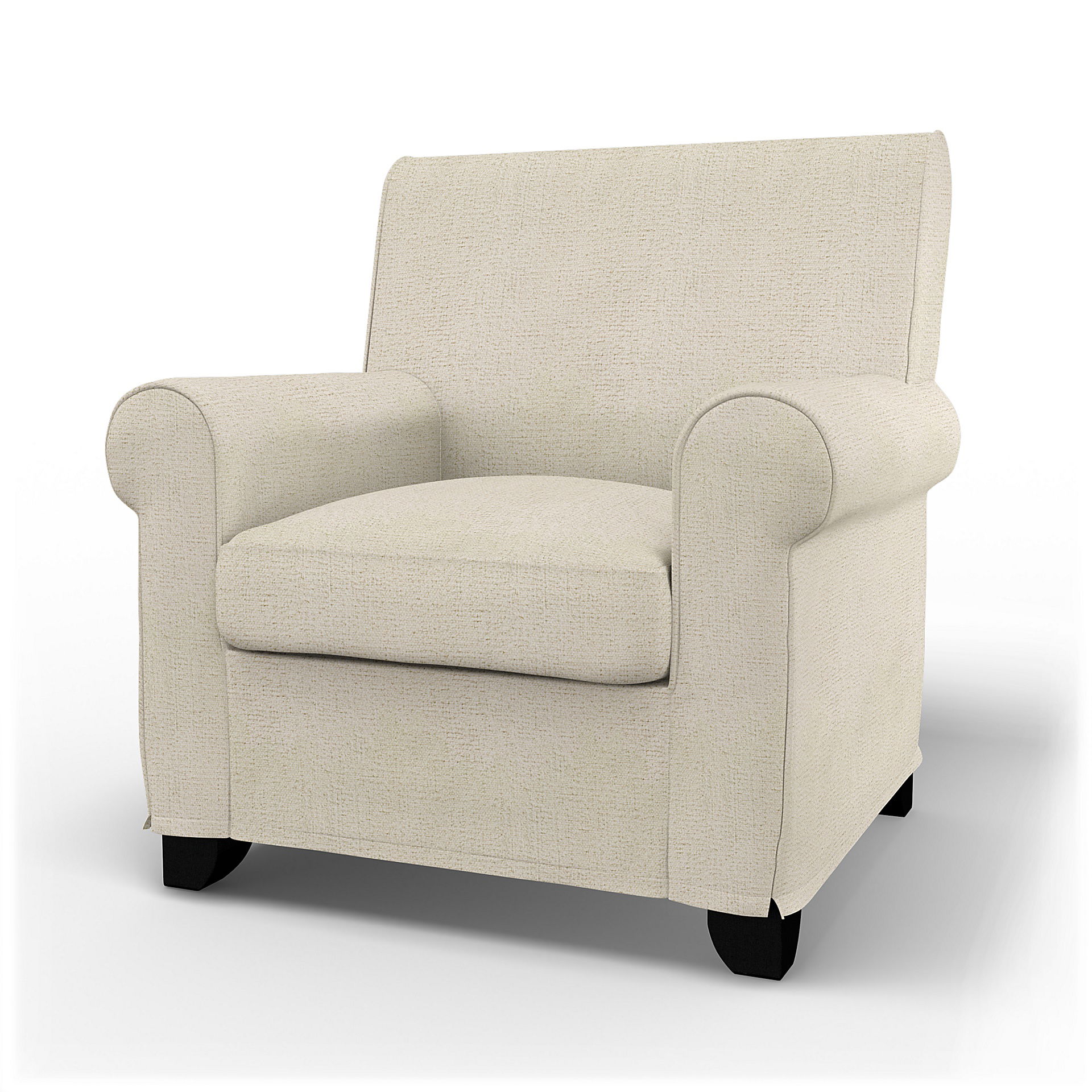 IKEA - Housse de fauteuil Grönlid, Ecru, Comme de la laine - Bemz