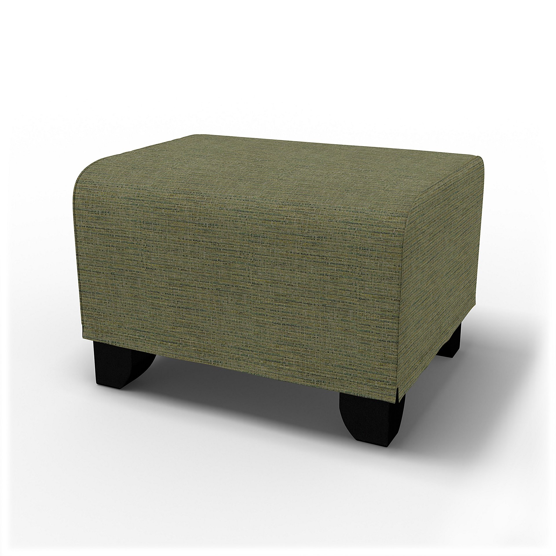 IKEA - Gronlid Footstool Cover, Meadow Green, Boucle & Texture - Bemz
