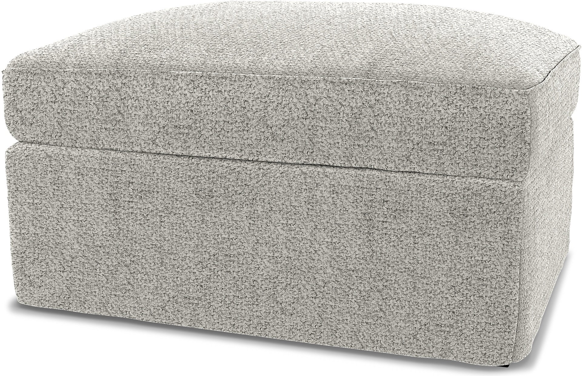 IKEA - Gronlid Footstool with Storage Cover, Driftwood, Boucle & Texture - Bemz