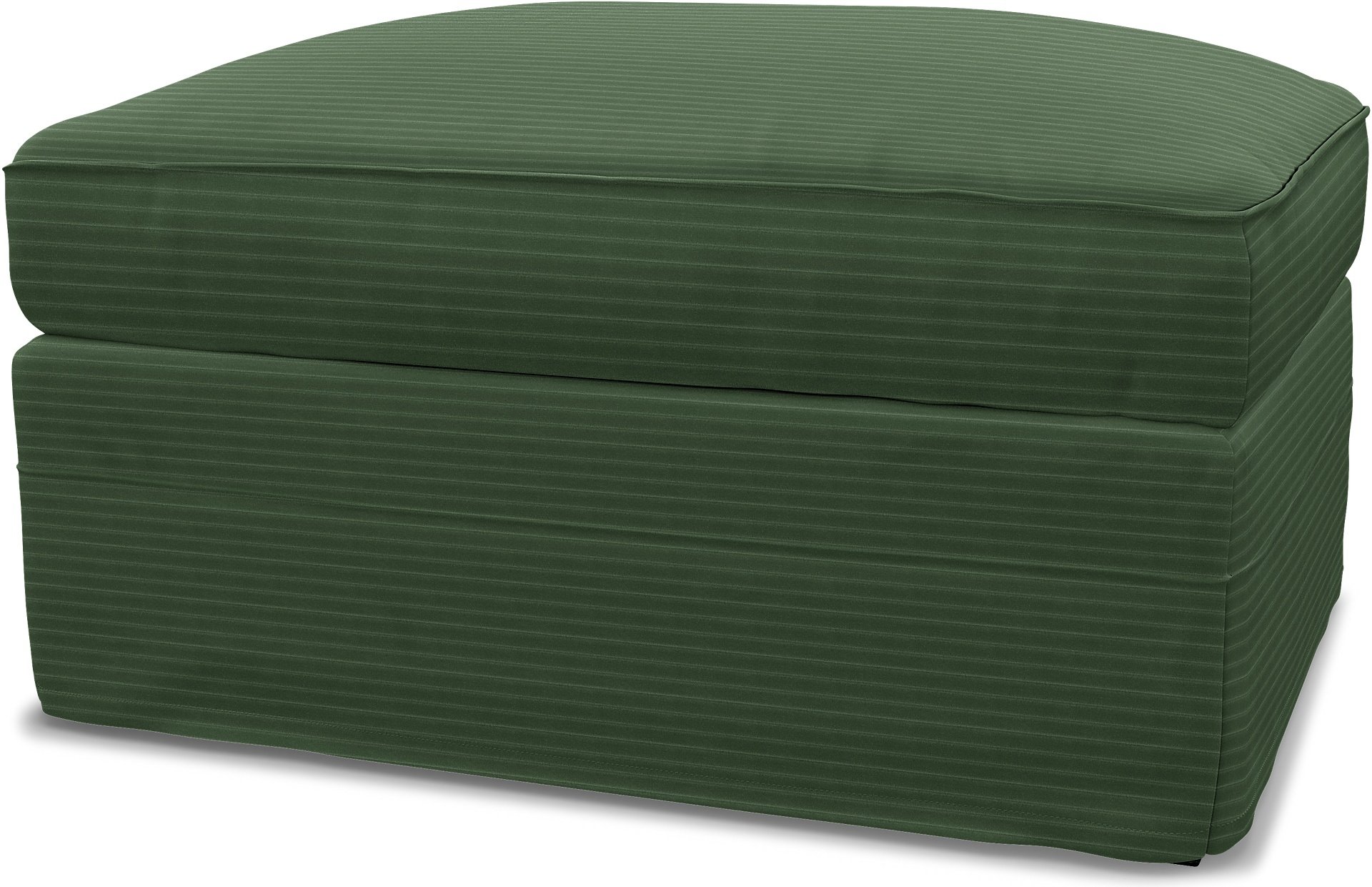 IKEA - Gronlid Footstool with Storage Cover, Palm Green, Corduroy - Bemz