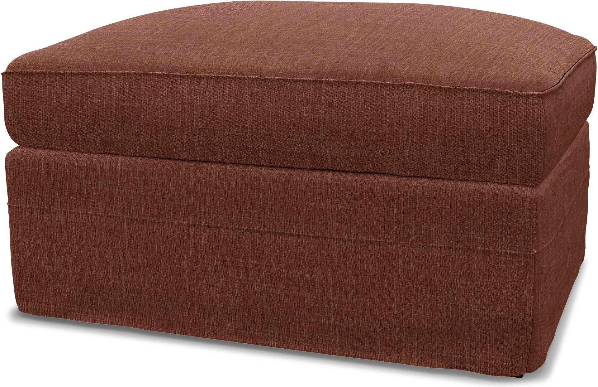IKEA - Gronlid Footstool with Storage Cover, Rust, Boucle & Texture - Bemz