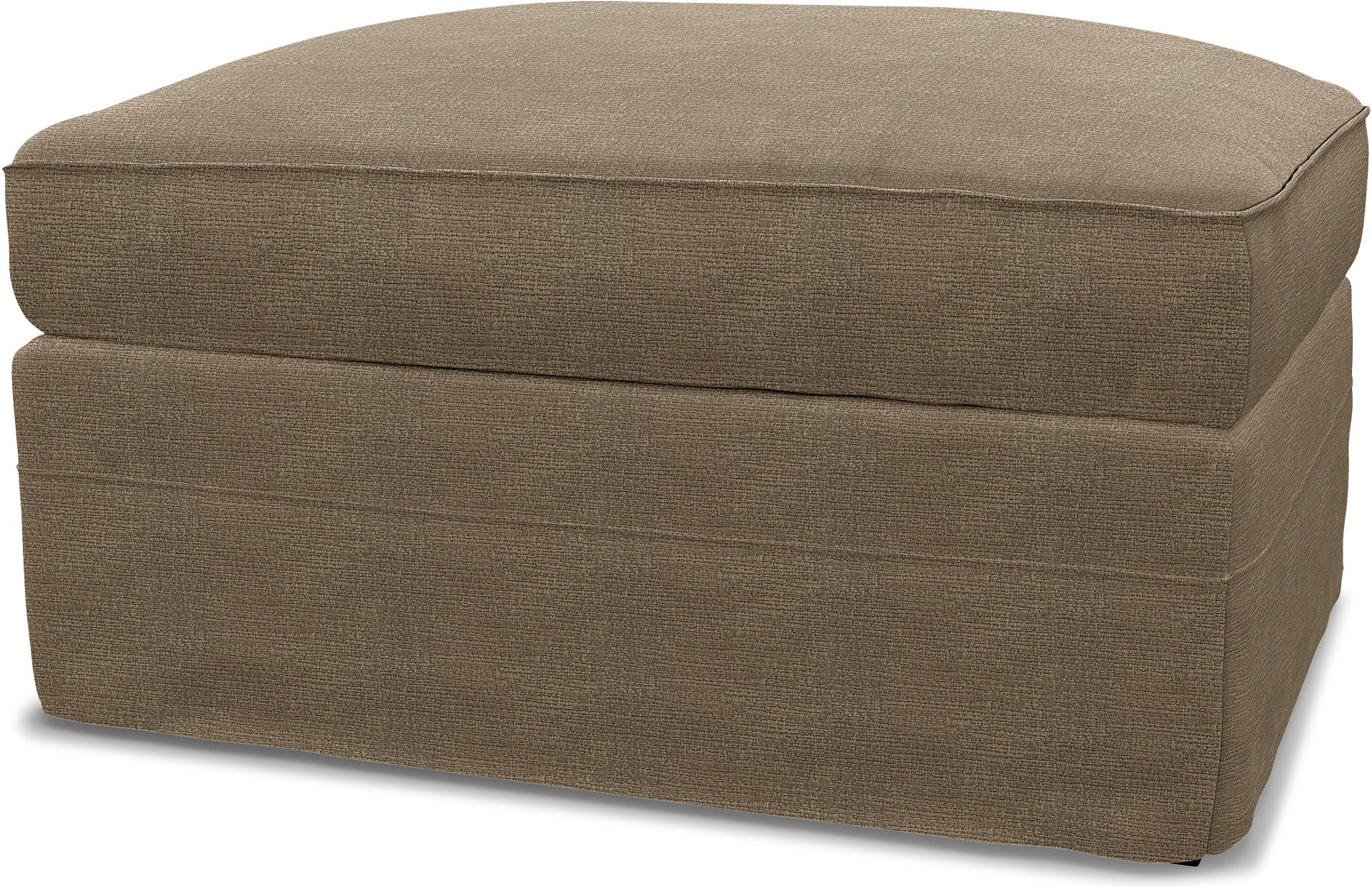 IKEA - Grönlid Footstool with Storage Cover, Camel, Bouclé & Texture - Bemz