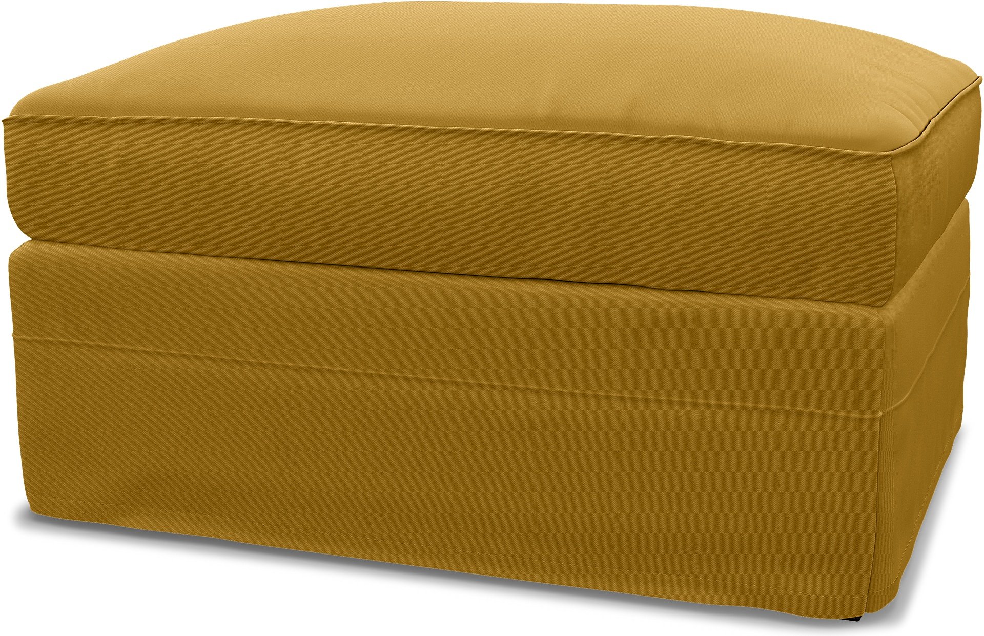 IKEA - Gronlid Footstool with Storage Cover, Honey Mustard, Cotton - Bemz