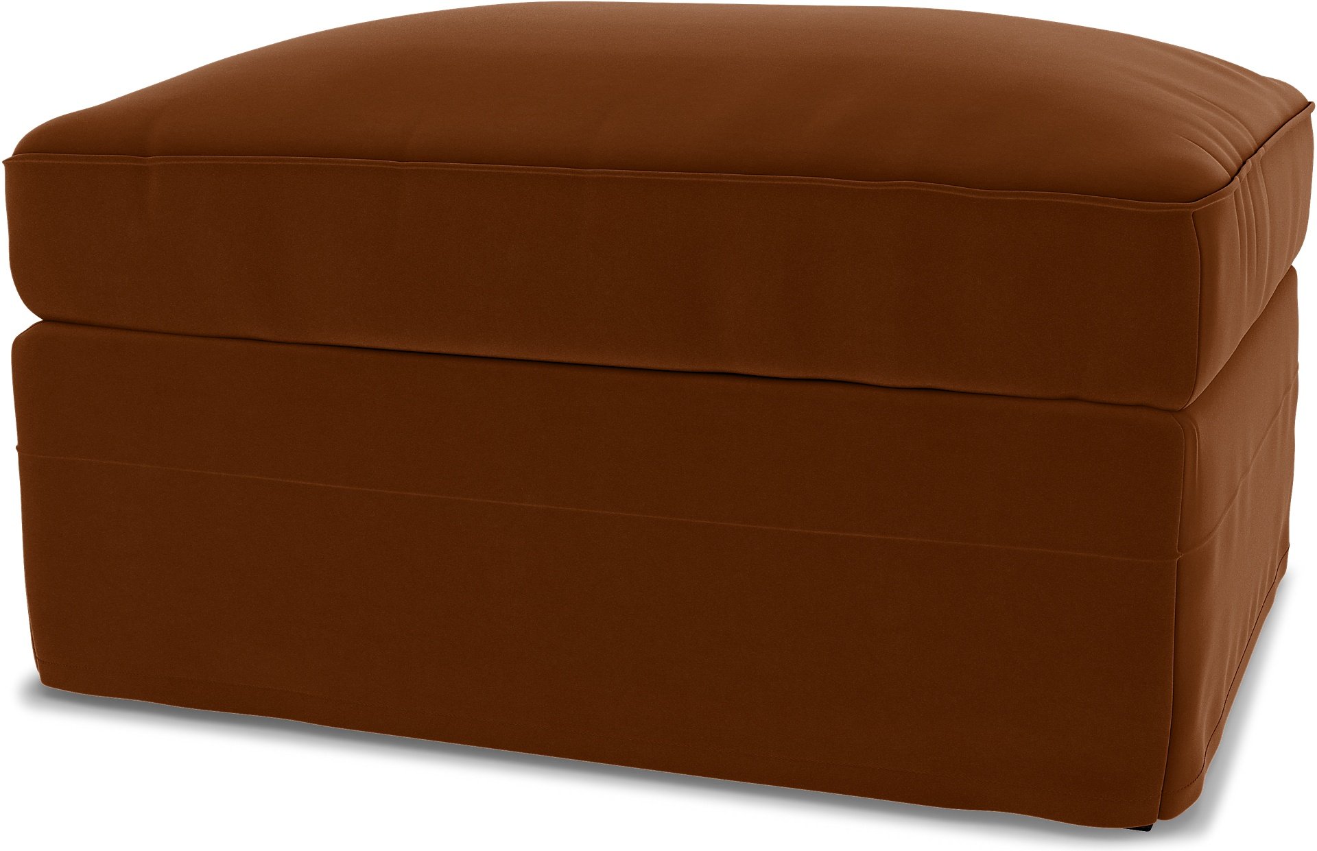 IKEA - Gronlid Footstool with Storage Cover, Cinnamon, Velvet - Bemz