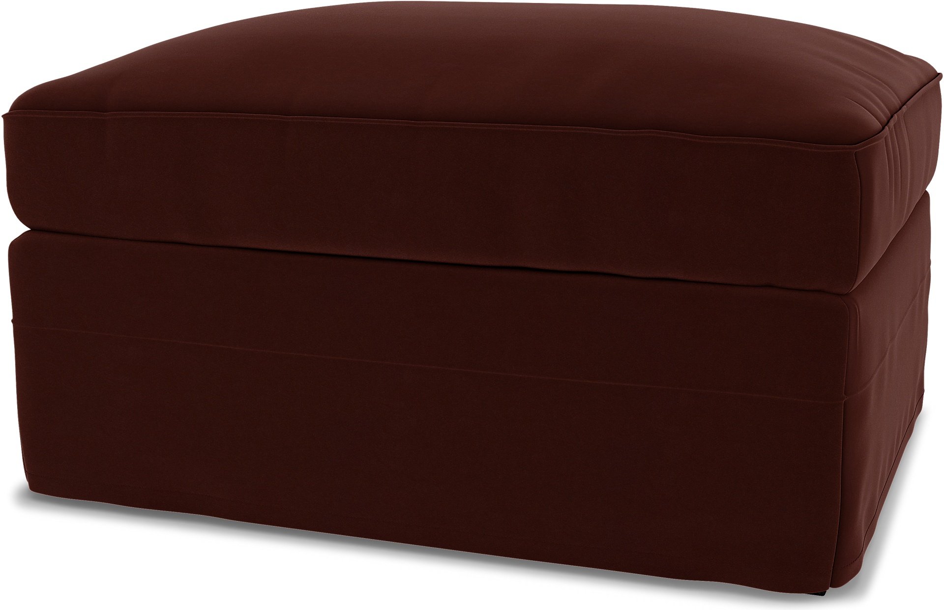 IKEA - Gronlid Footstool with Storage Cover, Ground Coffee, Velvet - Bemz