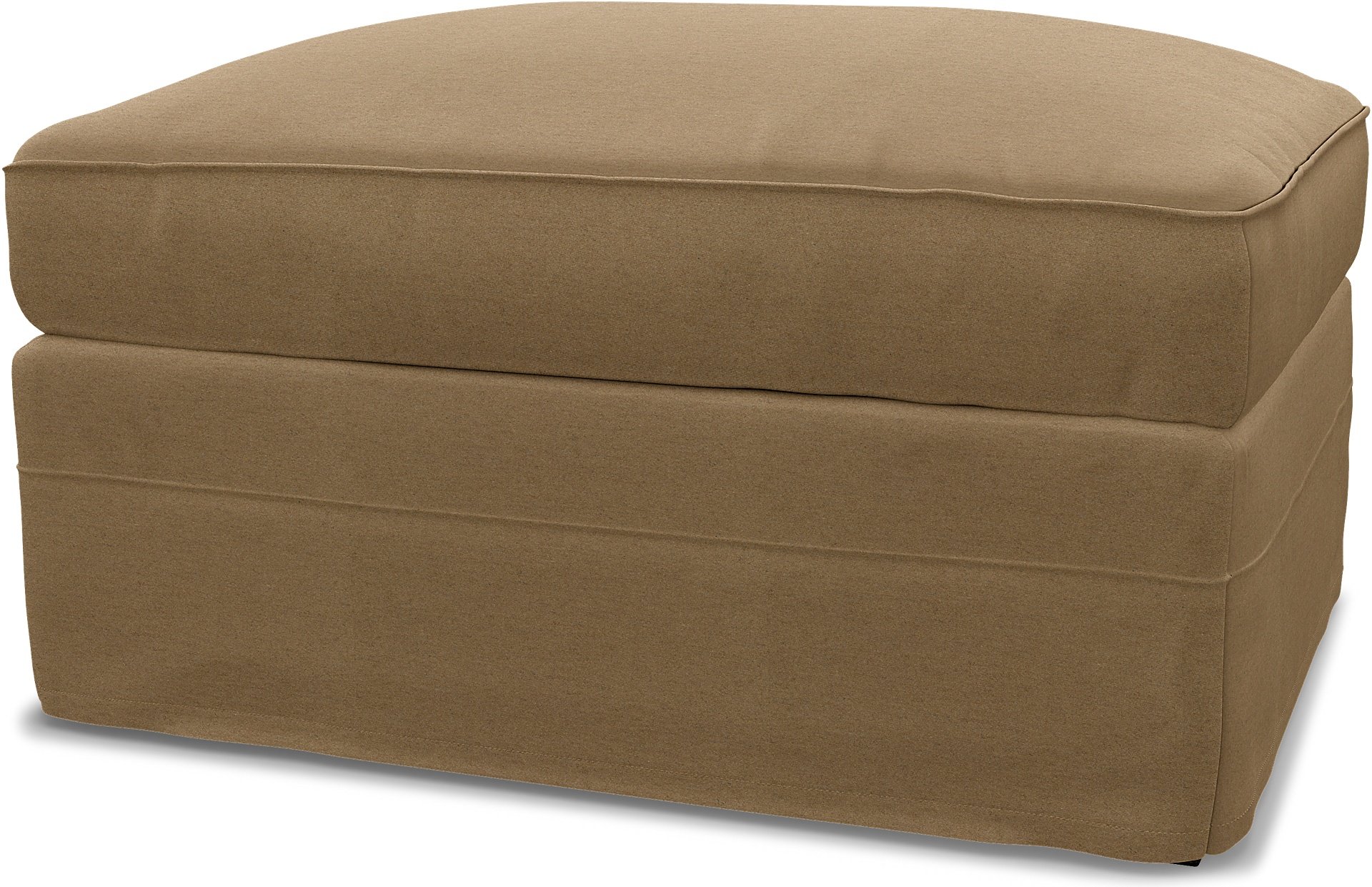 IKEA - Gronlid Footstool with Storage Cover, Sand, Wool - Bemz