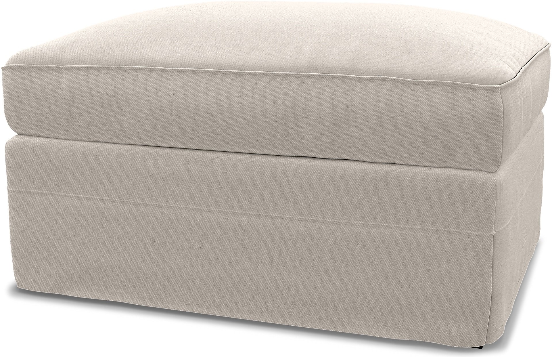IKEA - Gronlid Footstool with Storage Cover, Chalk, Linen - Bemz