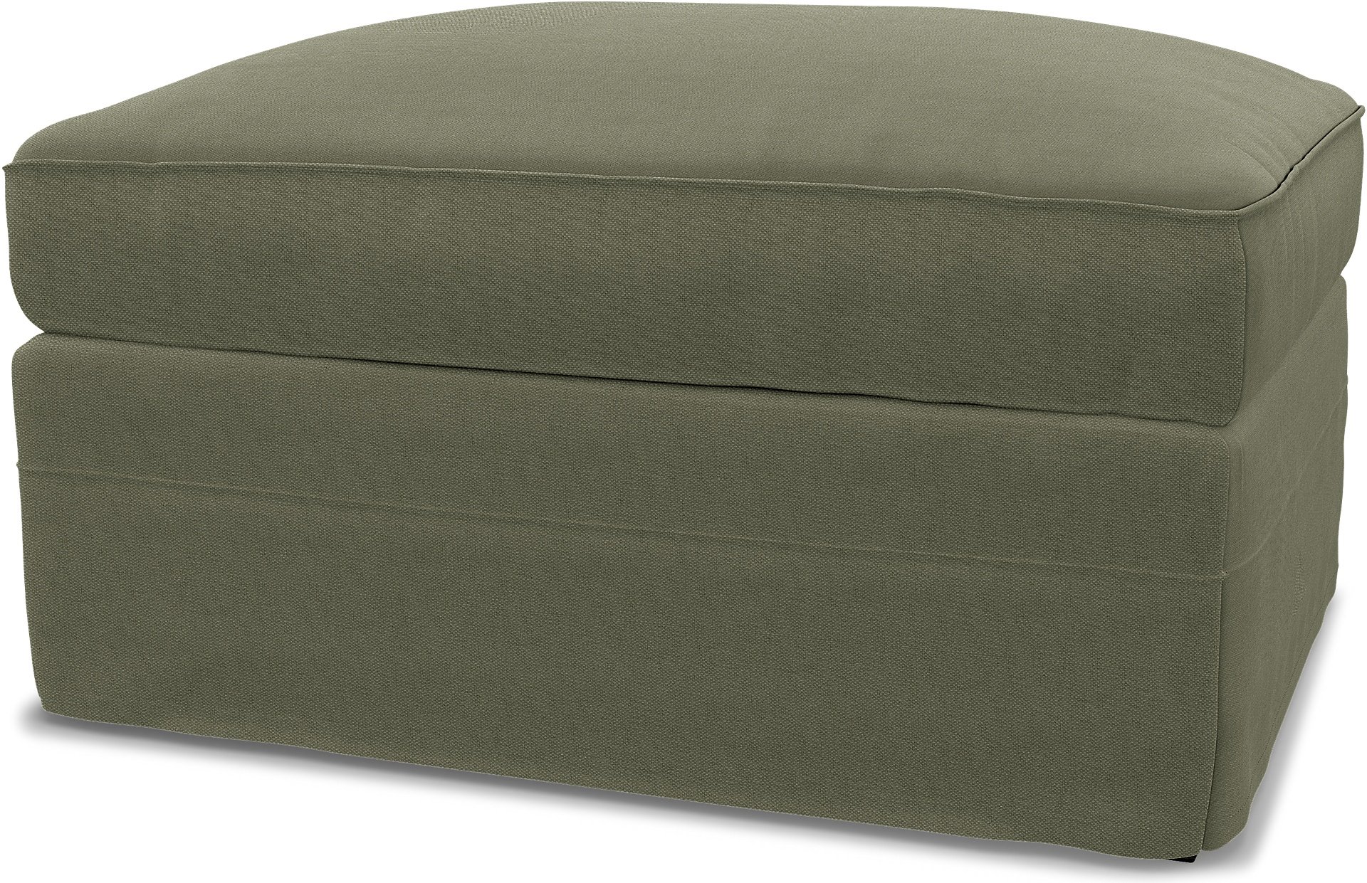IKEA - Gronlid Footstool with Storage Cover, Sage, Linen - Bemz