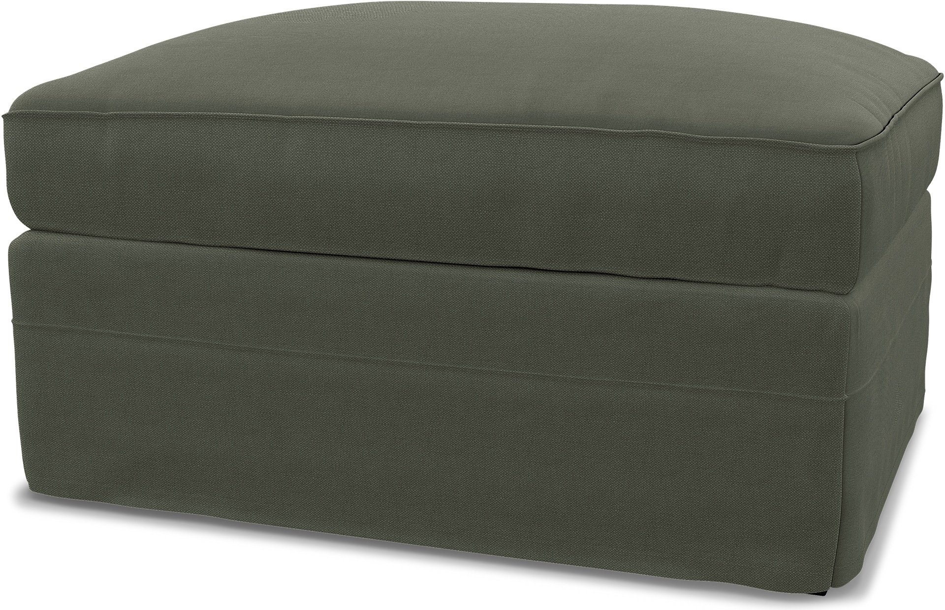 IKEA - Gronlid Footstool with Storage Cover, Rosemary, Linen - Bemz