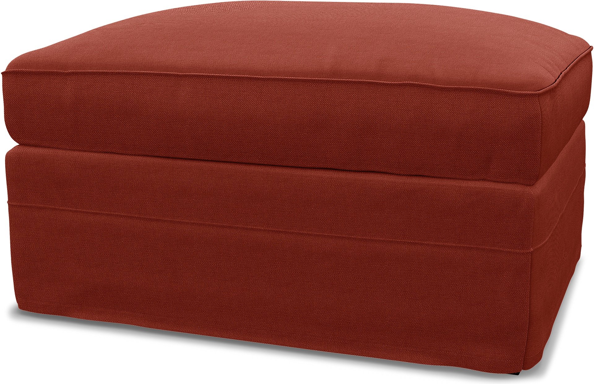 IKEA - Gronlid Footstool with Storage Cover, Cayenne, Linen - Bemz
