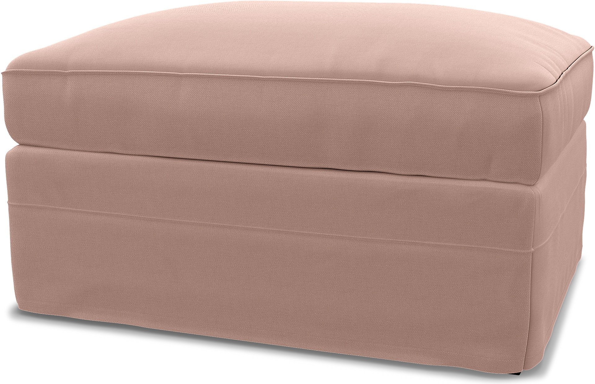 IKEA - Gronlid Footstool with Storage Cover, Blush, Linen - Bemz