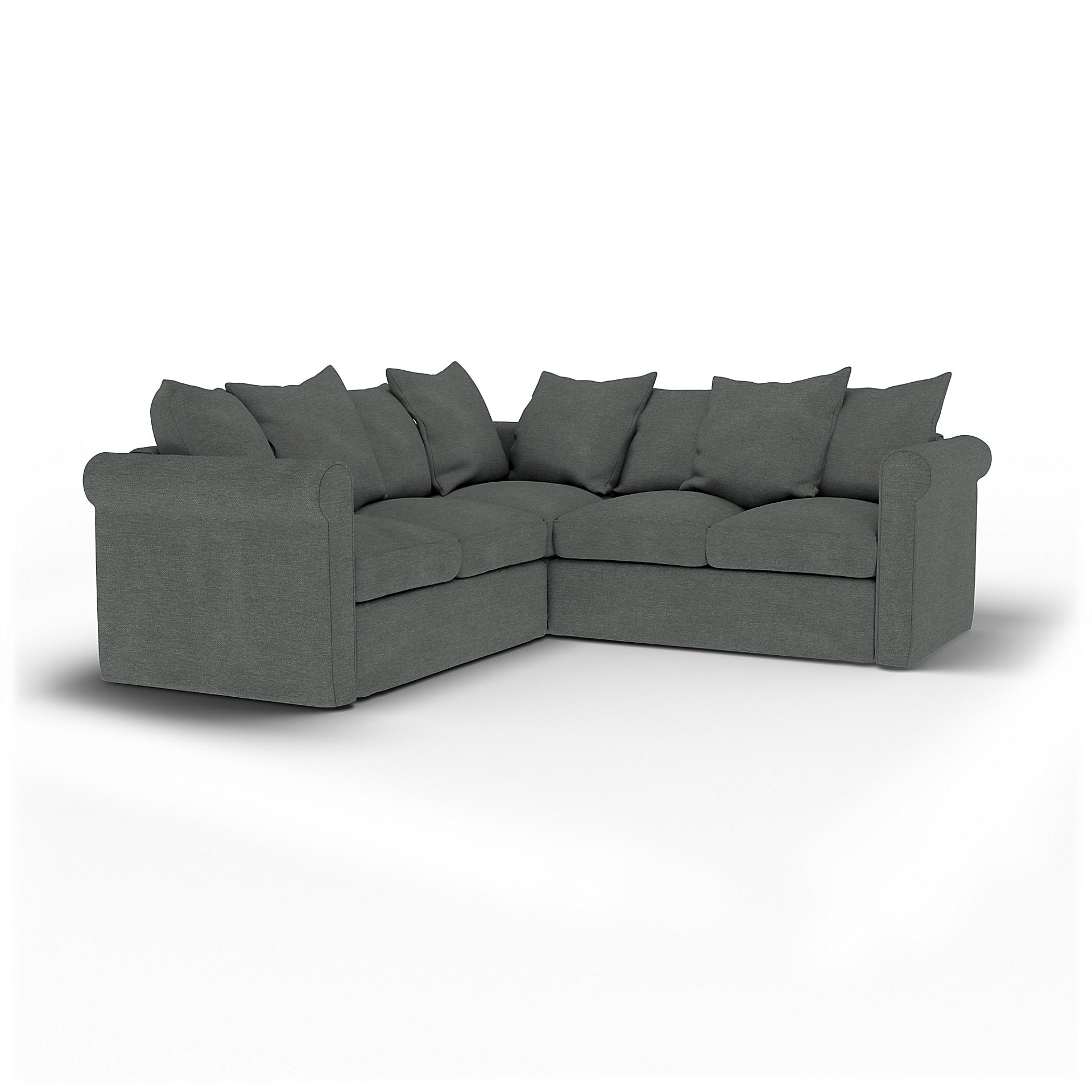 IKEA - Gronlid 4 Seater Corner Sofa Cover, Laurel, Boucle & Texture - Bemz