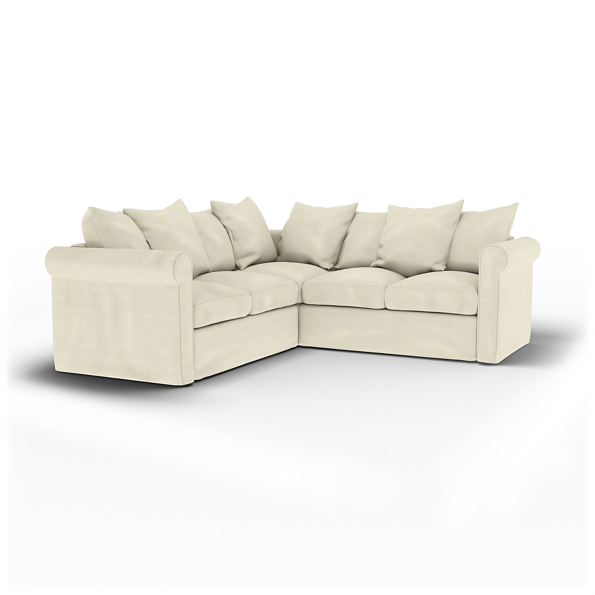 IKEA - Gronlid 4 Seater Corner Sofa Cover, Sand Beige, Cotton - Bemz