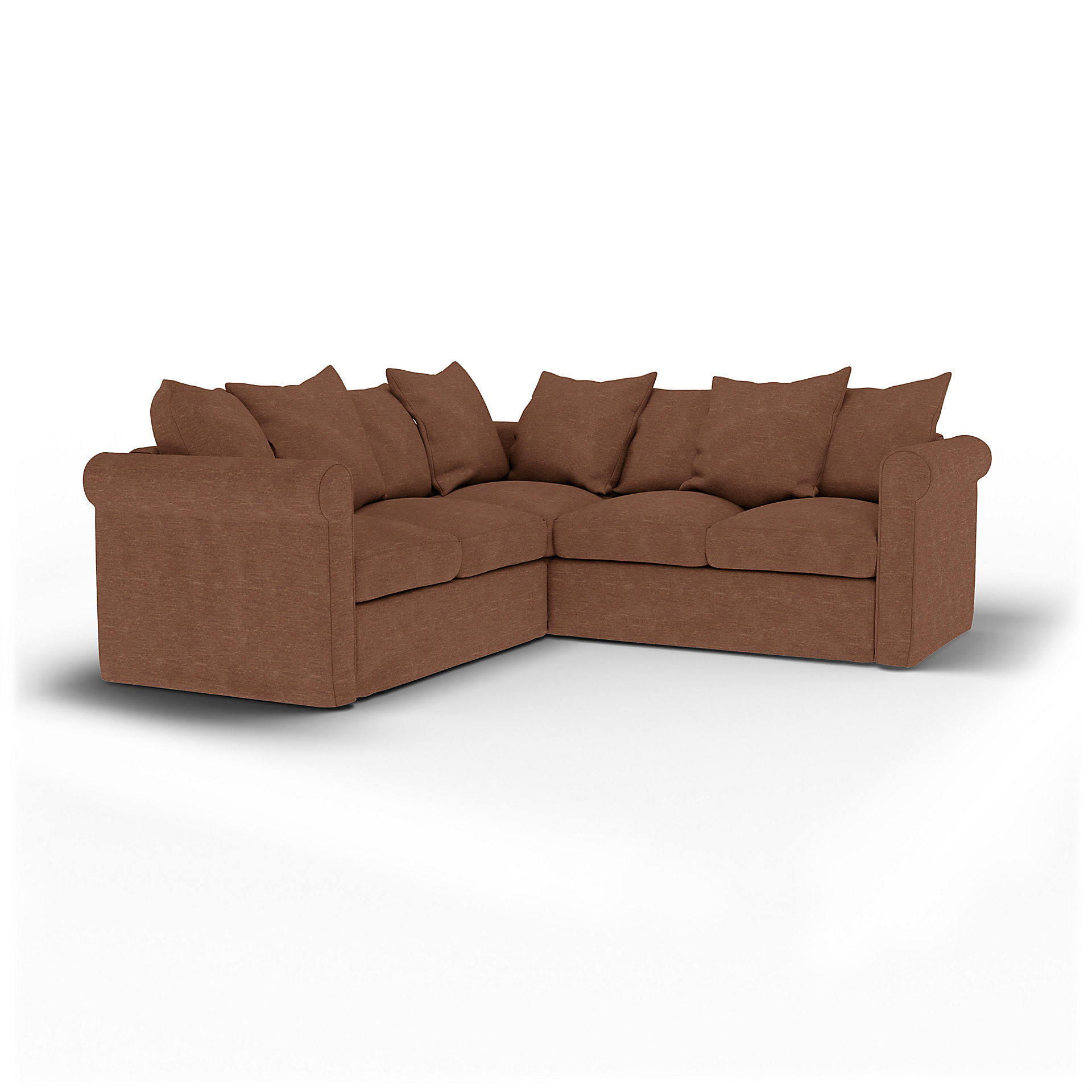 IKEA - Grönlid 4 Seater Corner Sofa Cover, Vintage Rose, Velvet - Bemz