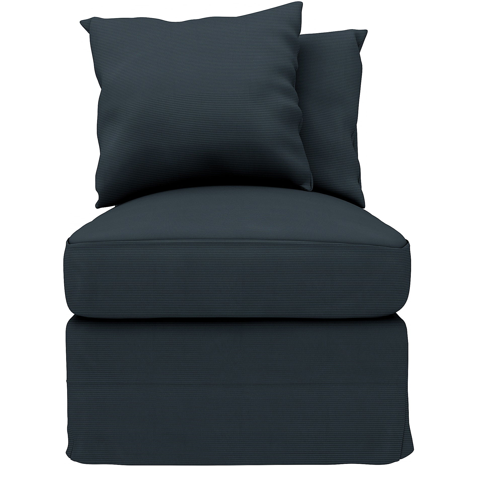 IKEA - Överdrag till Grönlid 1-sitssektion, Orion Blue, Manchester - Bemz