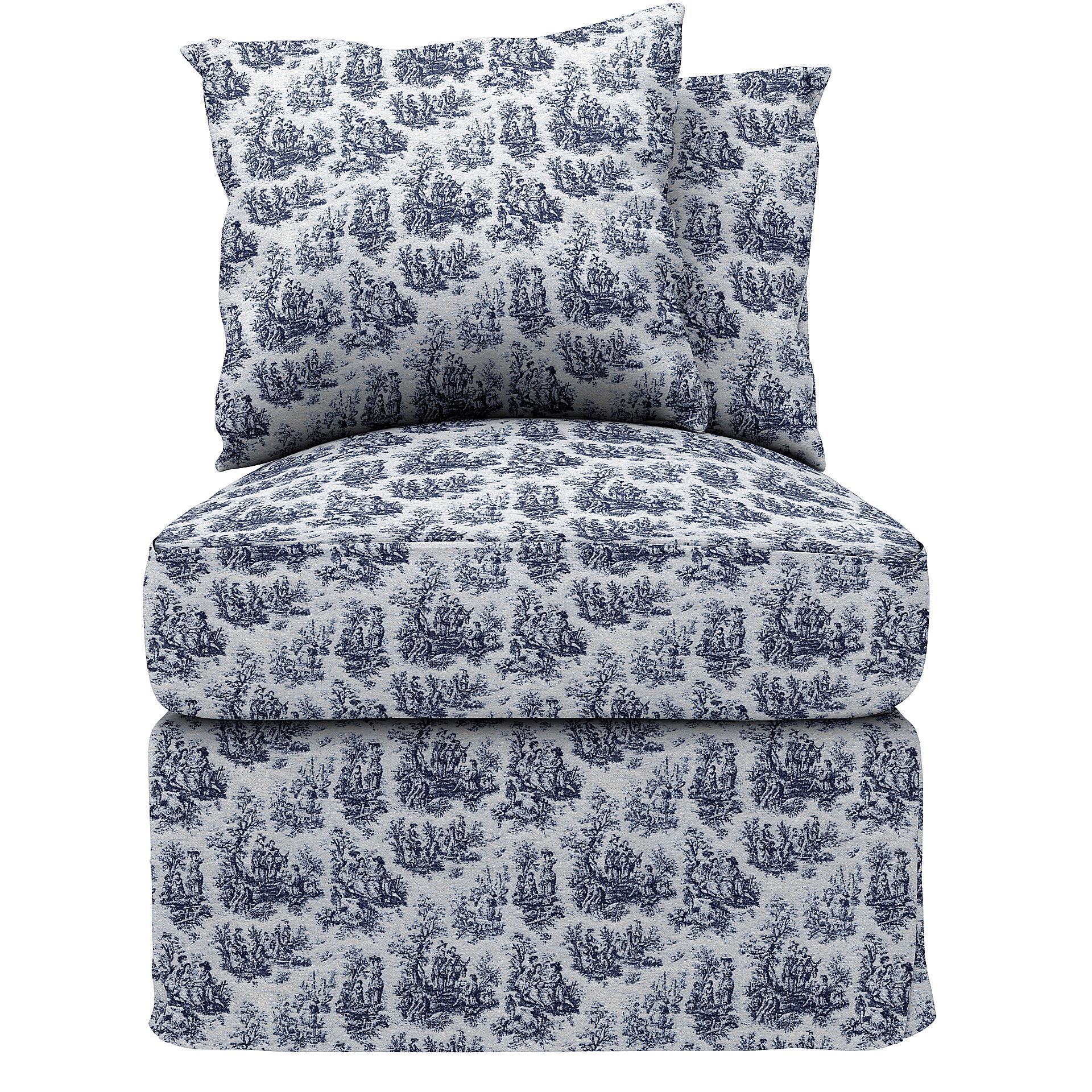 IKEA - Grönlid 1 seat section cover , Dark Blue, Bouclé & Texture - Bemz
