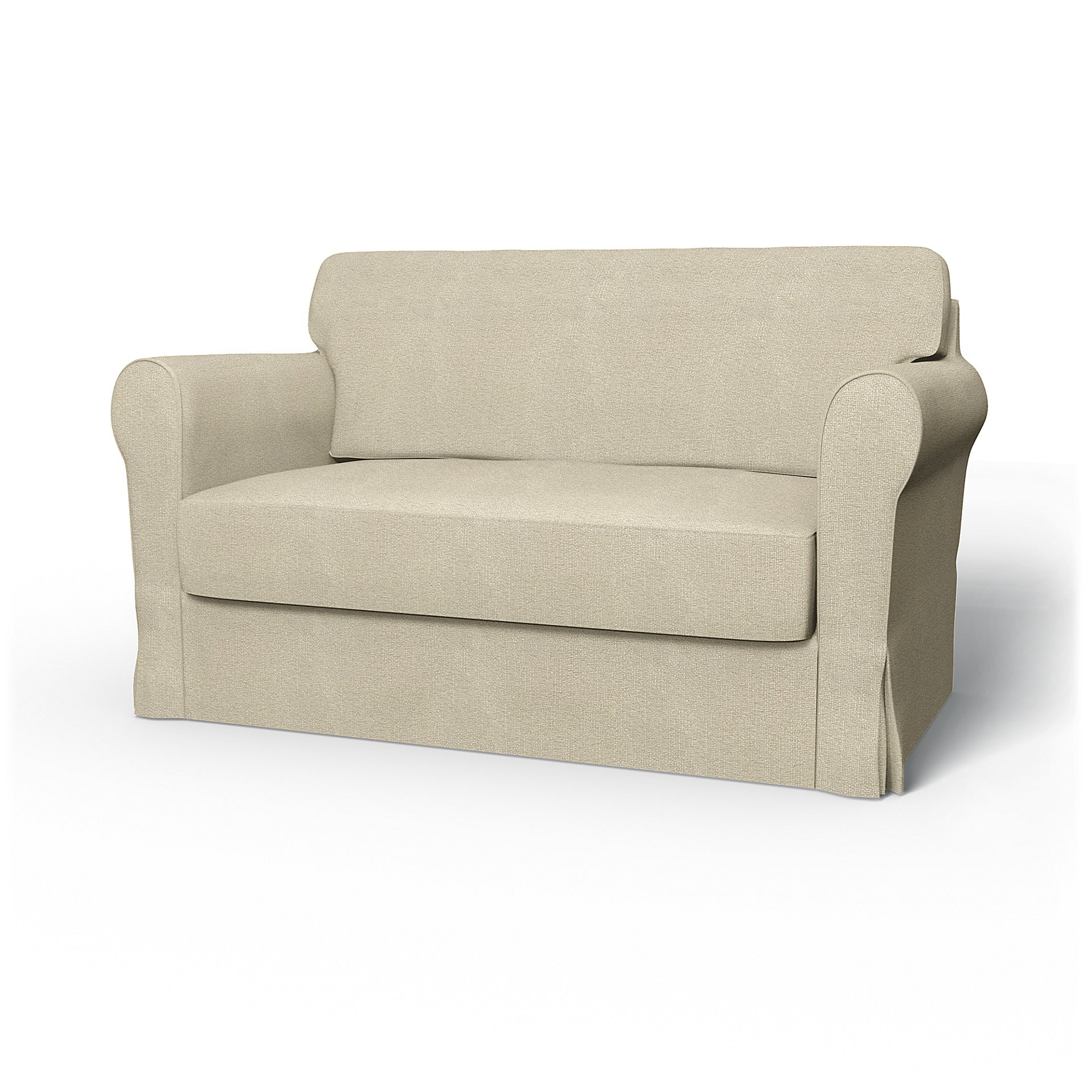 IKEA - Hagalund Sofa Bed Cover, Cream, Boucle & Texture - Bemz