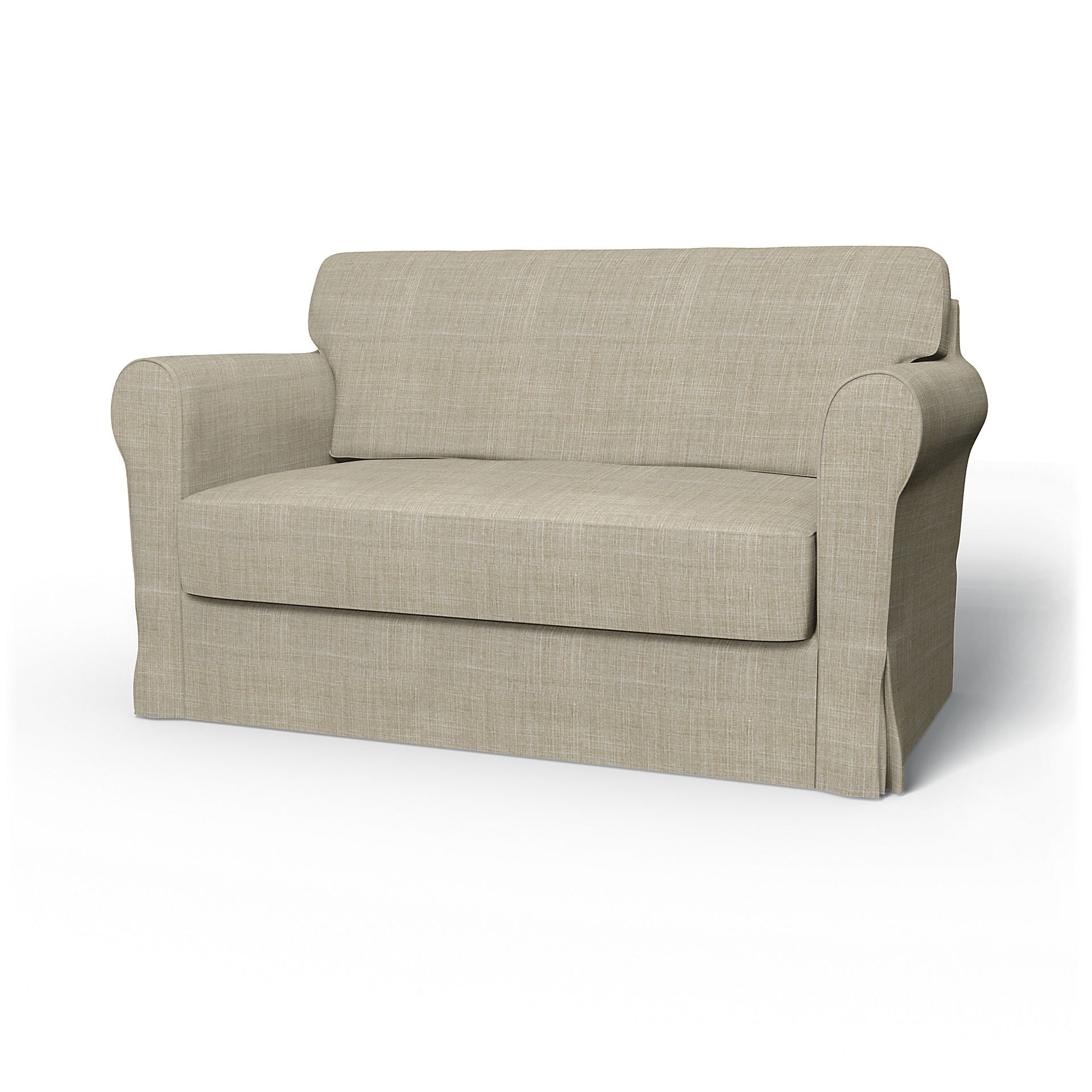 IKEA - Hagalund Sofa Bed Cover, Sand Beige, Bouclé & Texture - Bemz