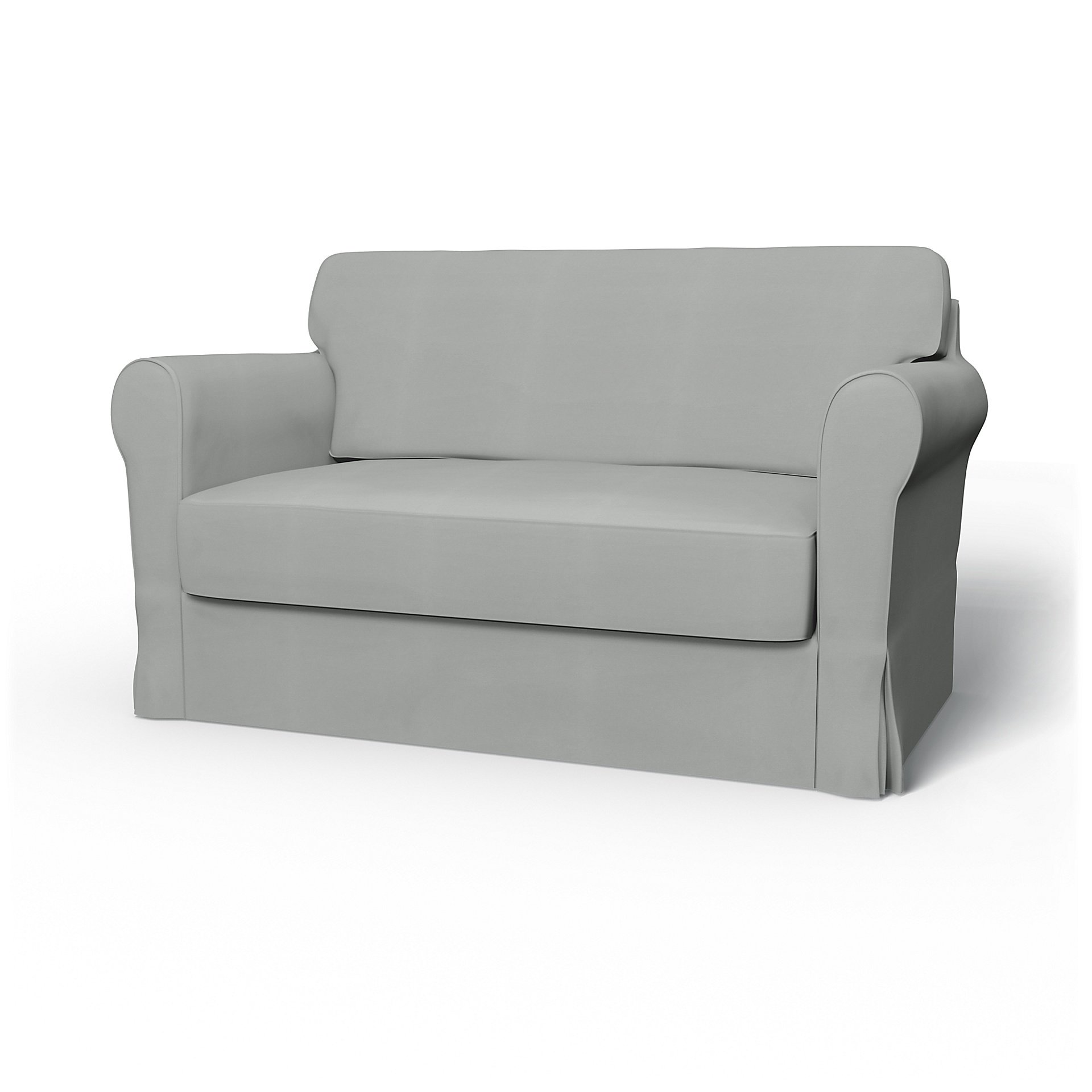 IKEA - Hagalund Sofa Bed Cover, Silver Grey, Cotton - Bemz