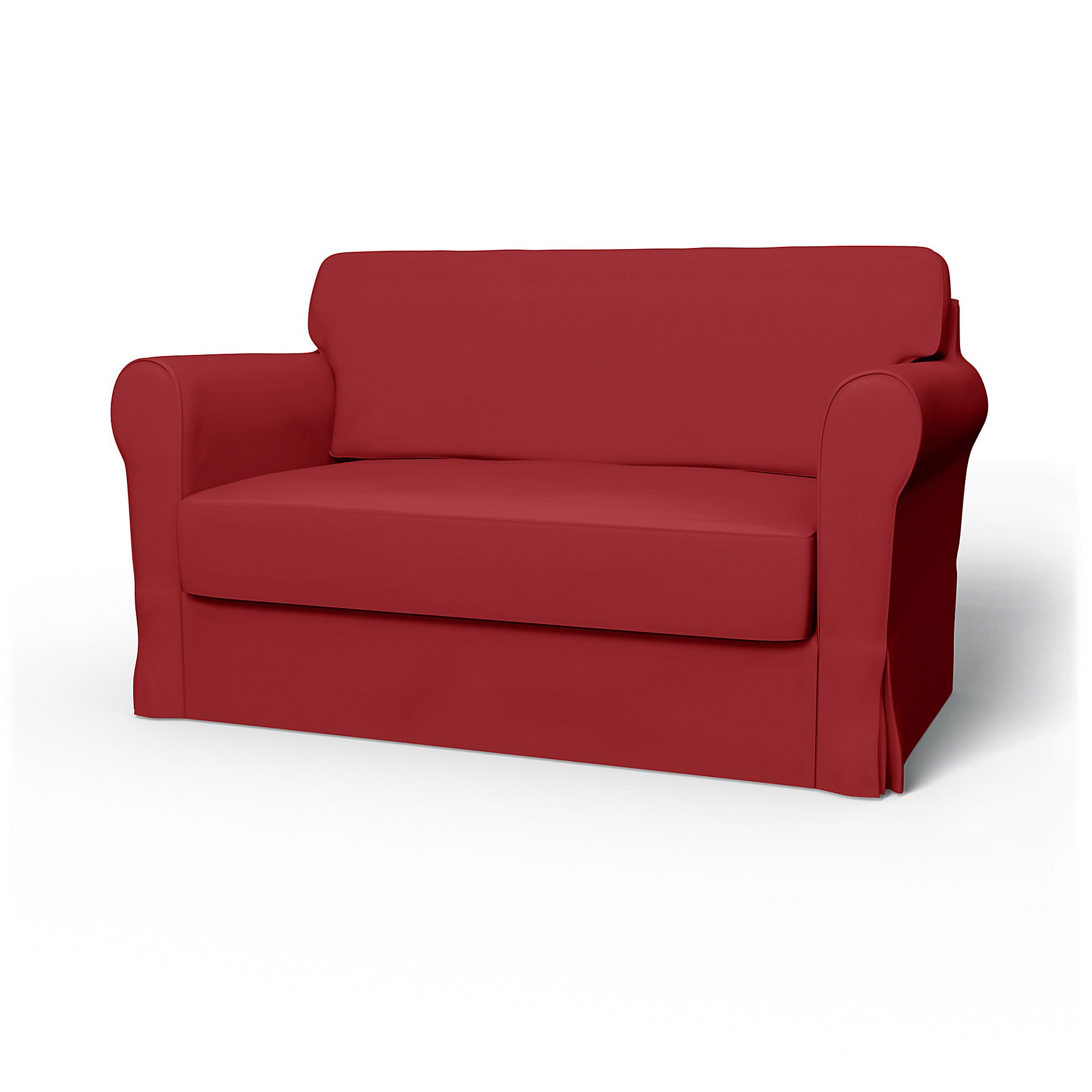 IKEA - Hagalund Sofa Bed Cover, Scarlet Red, Cotton - Bemz