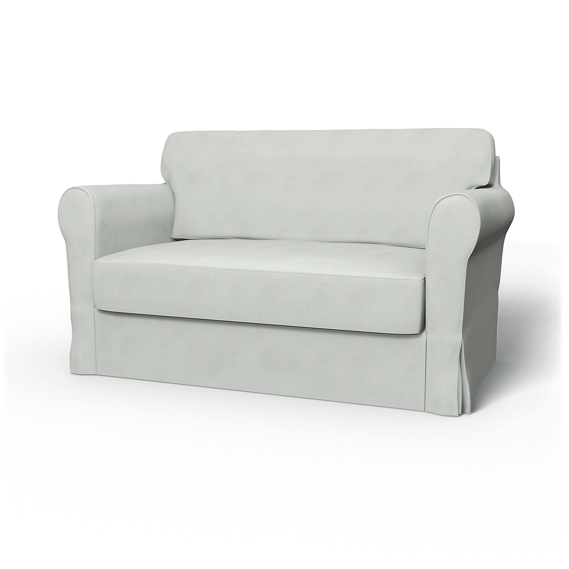 IKEA - Hagalund Sofa Bed Cover, Silver Grey, Linen - Bemz