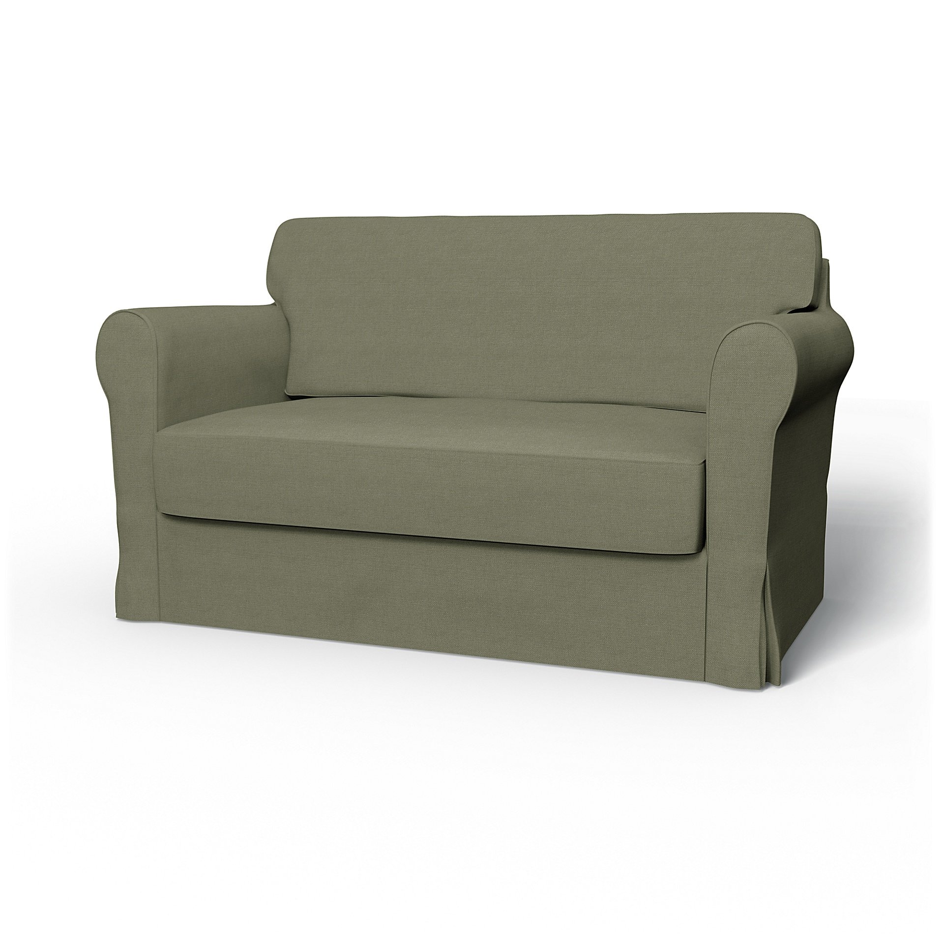 IKEA - Hagalund Sofa Bed Cover, Sage, Linen - Bemz