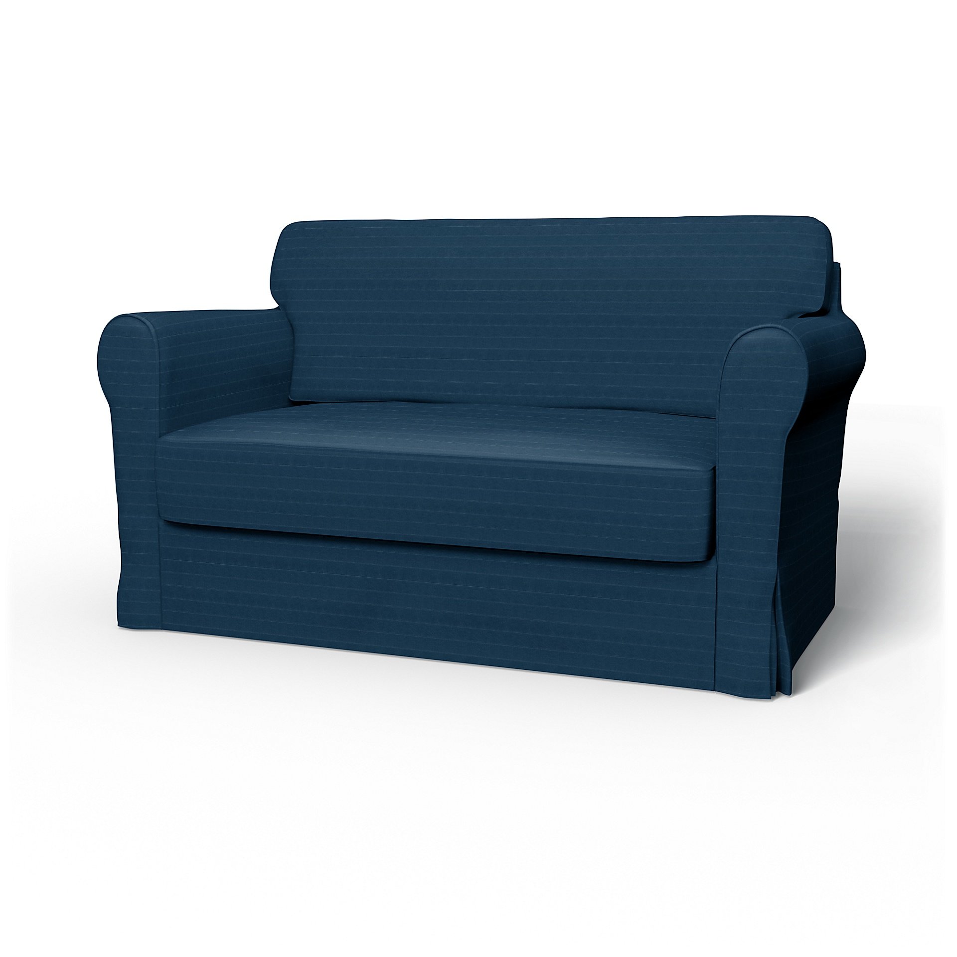 IKEA - Hagalund Sofa Bed Cover, Denim Blue, Velvet - Bemz