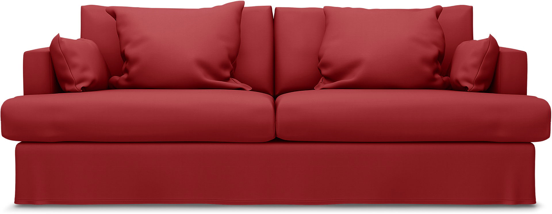 Harper 3-sists soffa, Scarlet Red, Bomull - Bemz