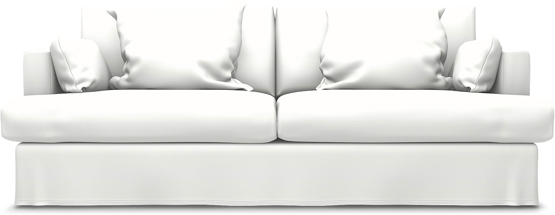 Harper 3-sists soffa, Absolute White, Linne - Bemz