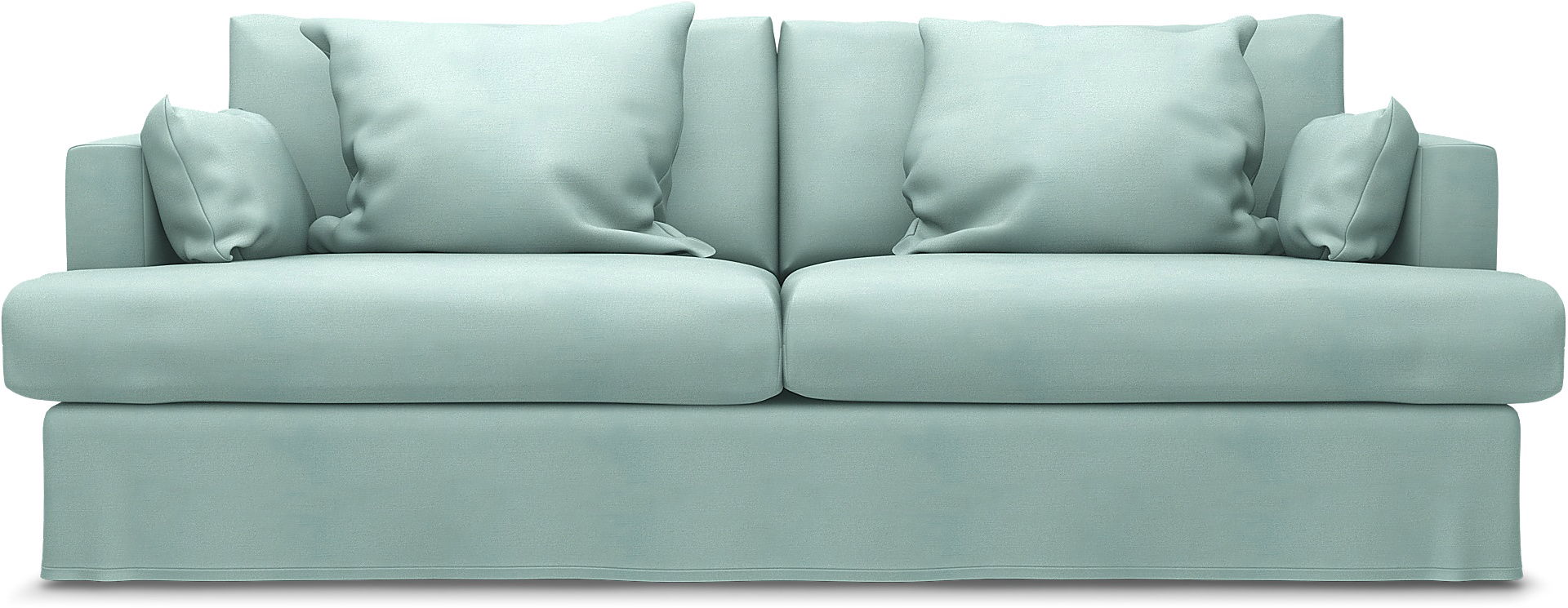 Harper 3-sists soffa, Mineral Blue, Linne - Bemz