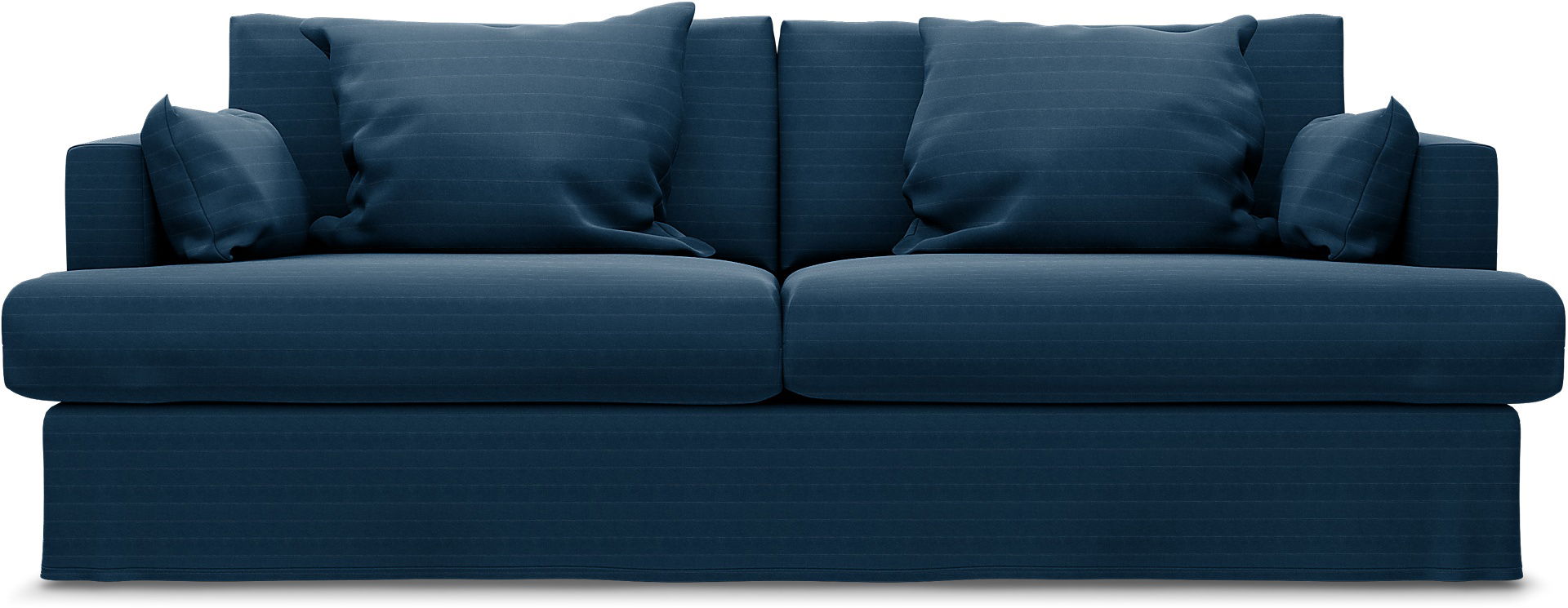 Överdrag till MIO Harper 3-sists soffa, Denim Blue, Sammet - Bemz