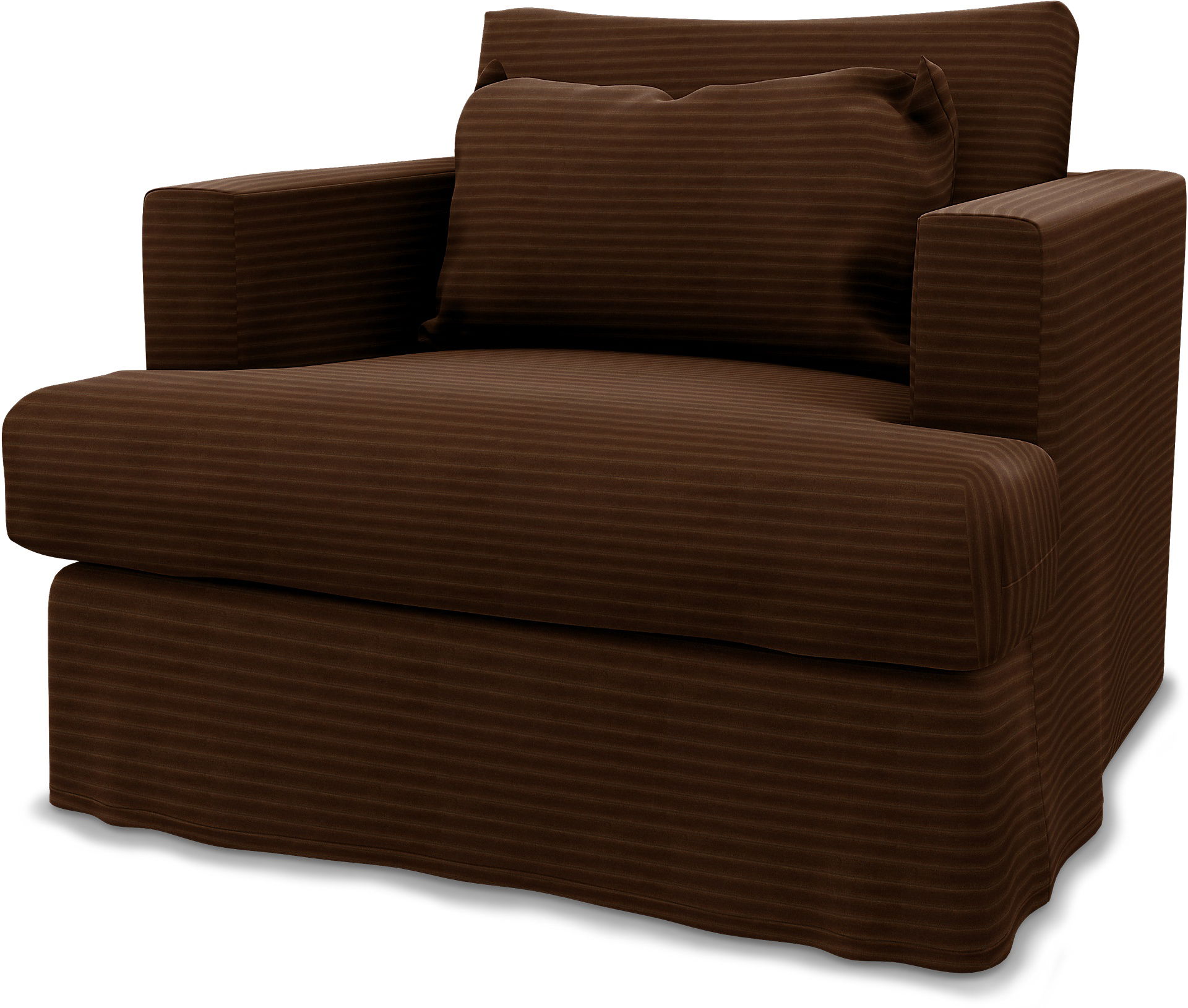 Överdrag till Mio Harper fåtölj, Chocolate Brown, Manchester - Bemz