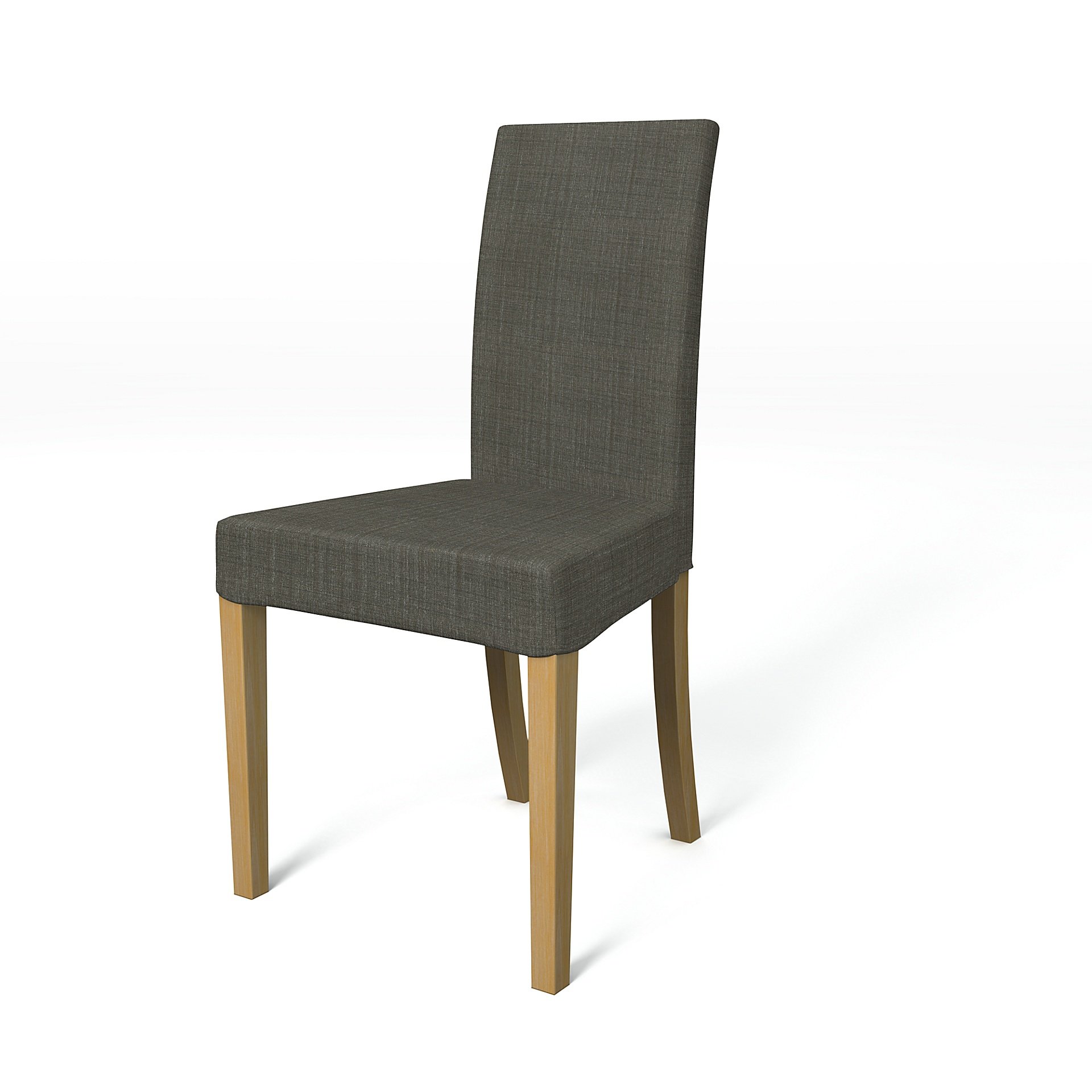 IKEA - Harry Dining Chair Cover, Mole Brown, Boucle & Texture - Bemz