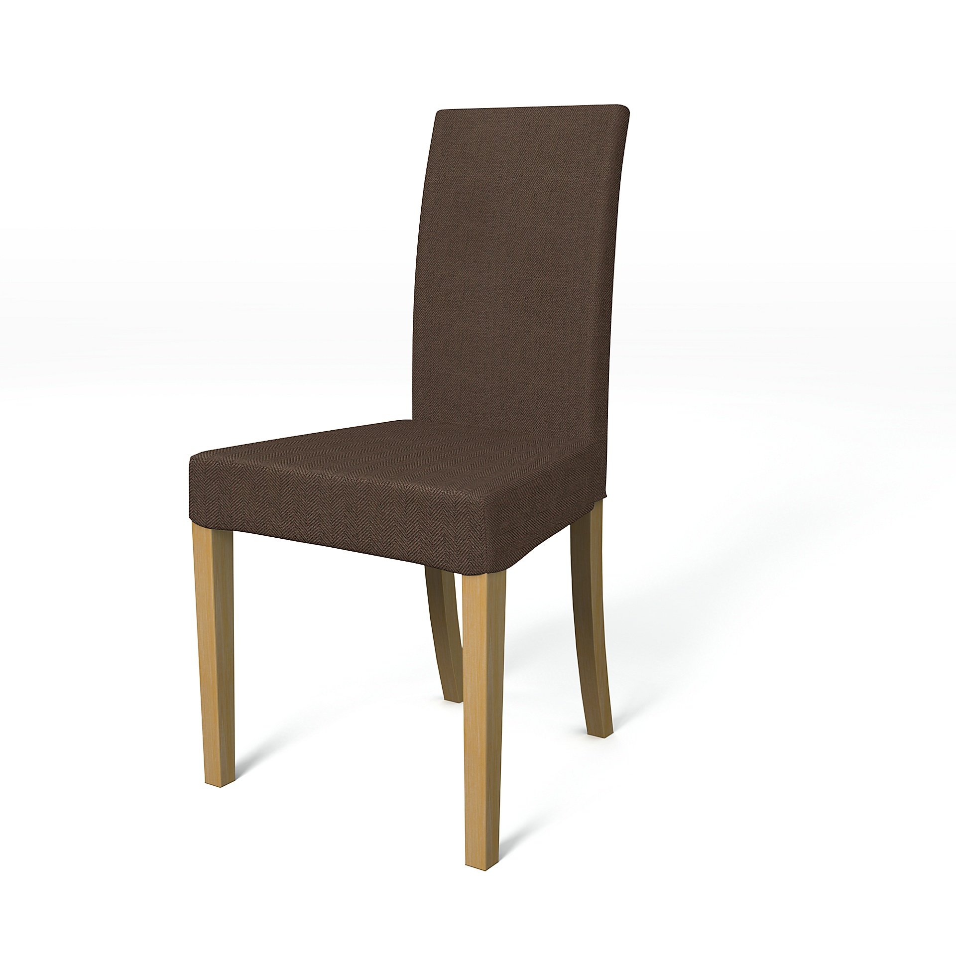 IKEA - Harry Dining Chair Cover, Chocolate, Boucle & Texture - Bemz
