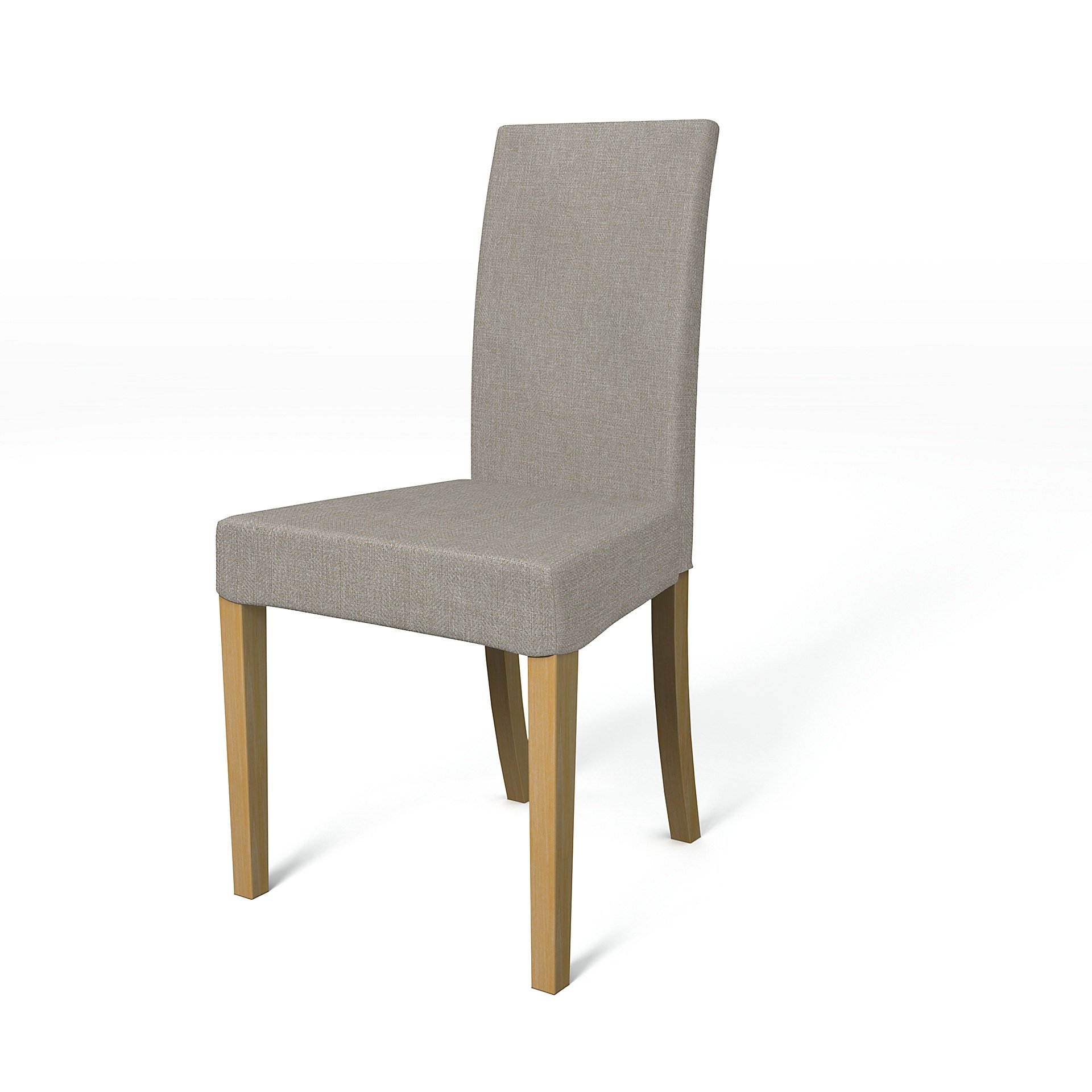 IKEA - Harry Dining Chair Cover, Greige, Boucle & Texture - Bemz