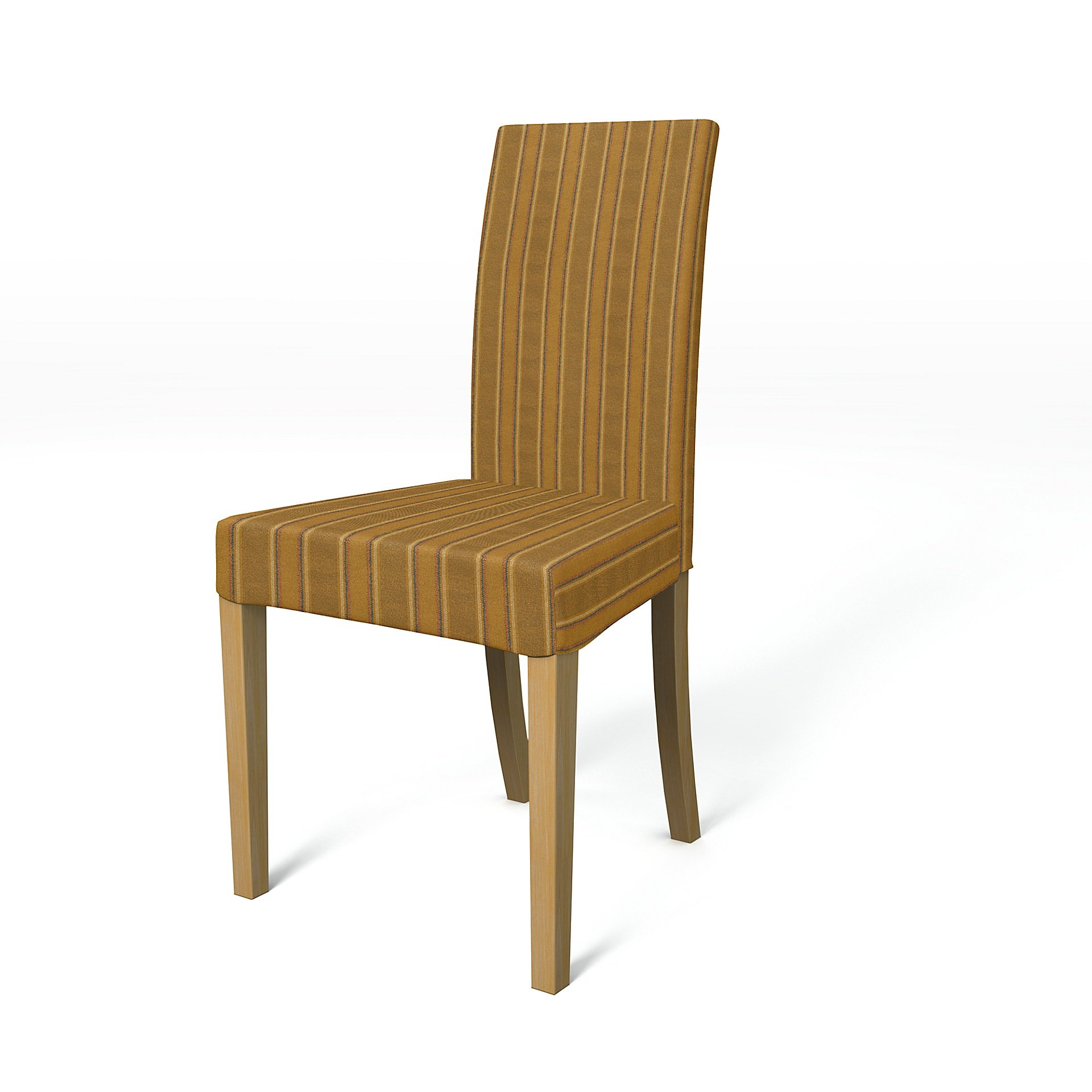 IKEA - Harry Dining Chair Cover, Mustard Stripe, Cotton - Bemz