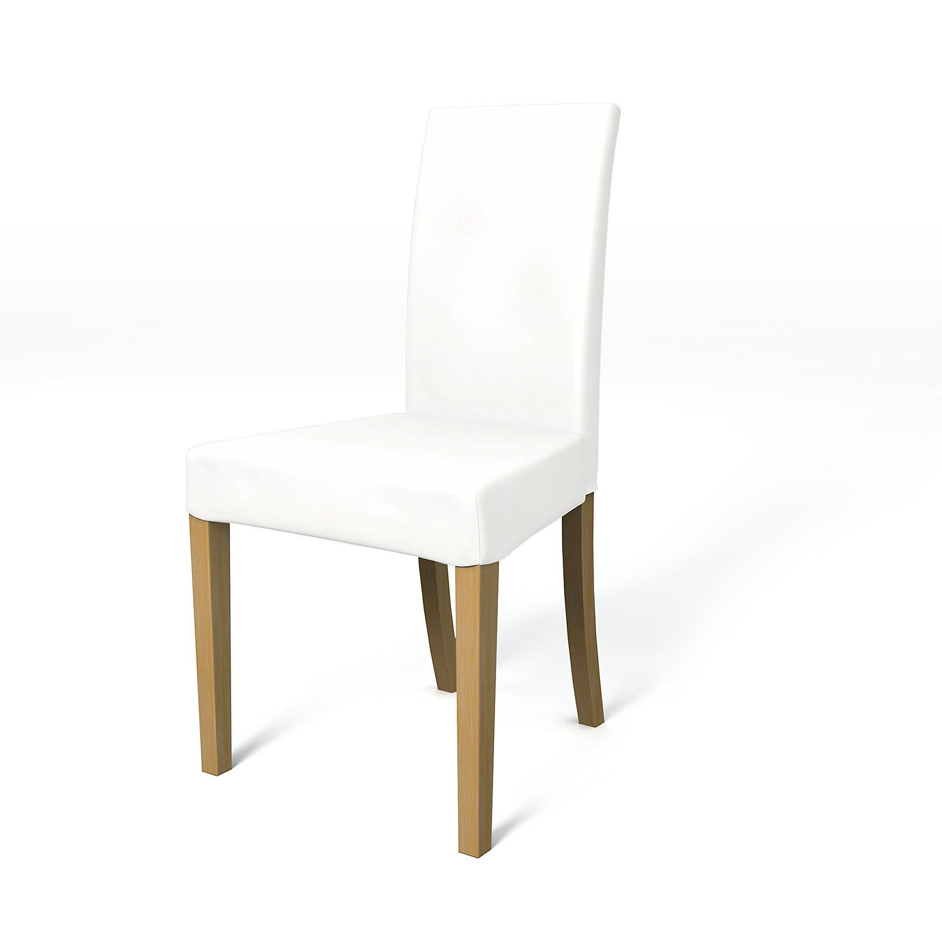 IKEA - Harry Dining Chair Cover, Absolute White, Linen - Bemz