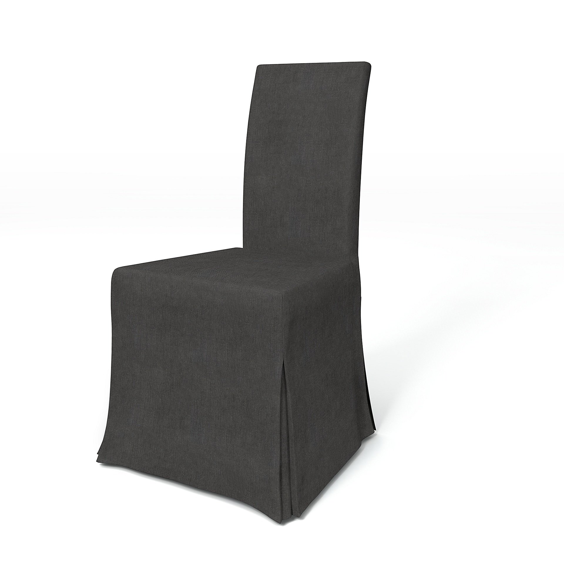 IKEA - Harry Dining Chair Cover, Espresso, Linen - Bemz