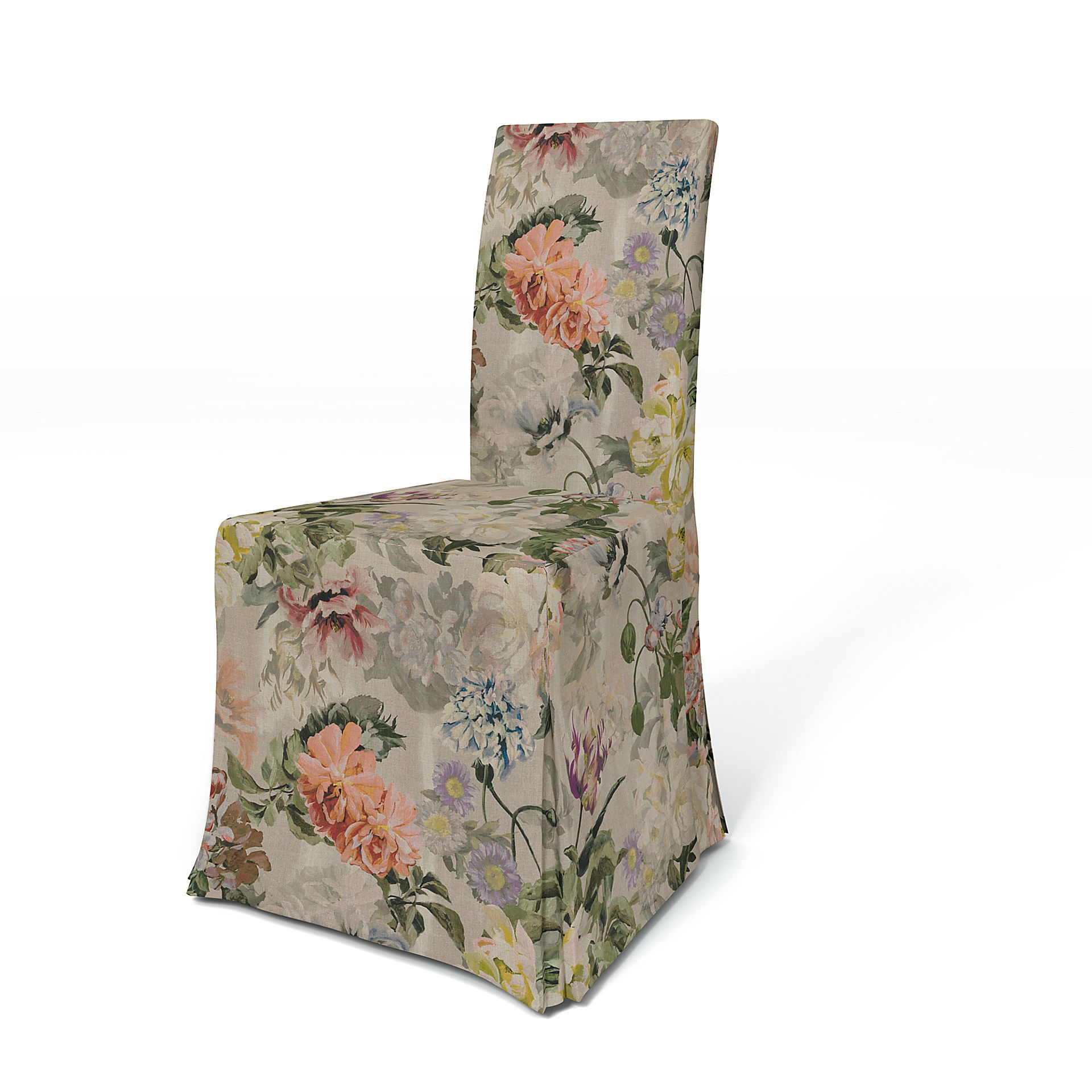 IKEA - Överdrag till Harry stol, Delft Flower - Tuberose, Linne - Bemz